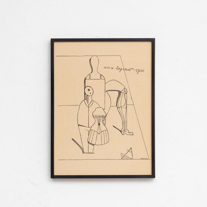 After Max Ernst, Fiat Modes - Pereat Ars, Framed Print, 1970