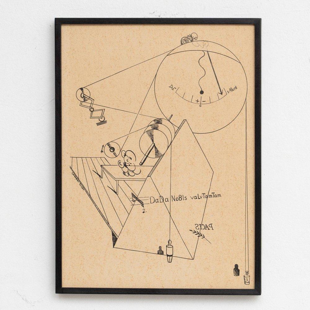 After Max Ernst, Fiat Modes - Pereat Ars, Framed Print, 1970