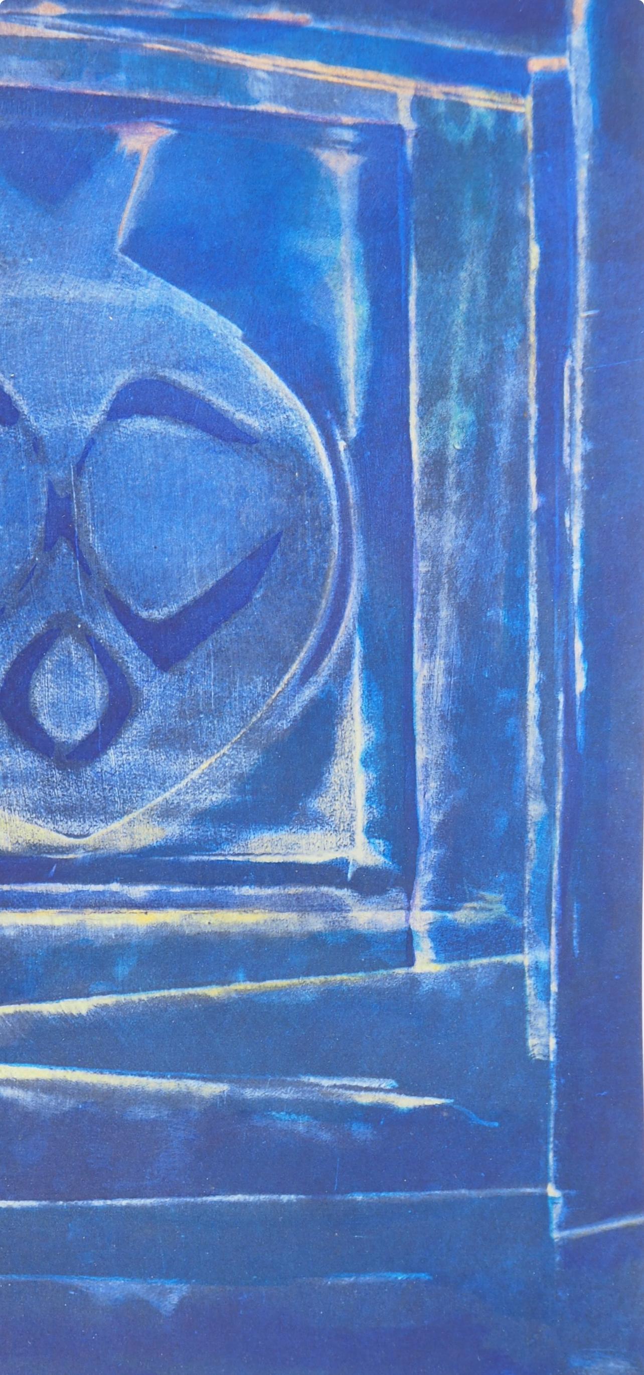 Composition, Société internationale d'art XXe siècle - Blue Abstract Print by Max Ernst