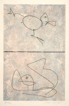 Doubles - Gravure de Max Ernst - 1972