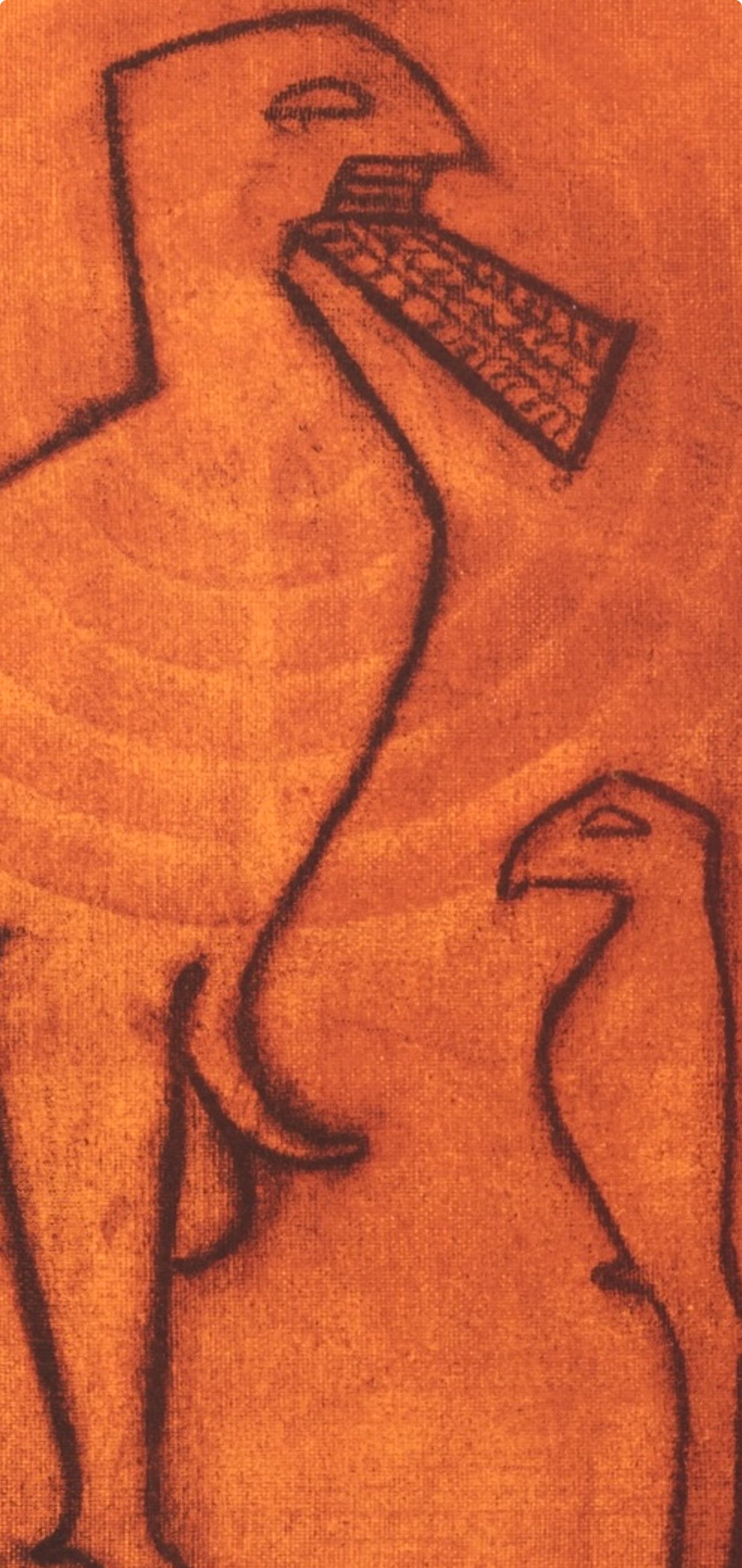 Ernst, Composition, Judith, Tragödie in drei Akten (d'après) - Print de Max Ernst