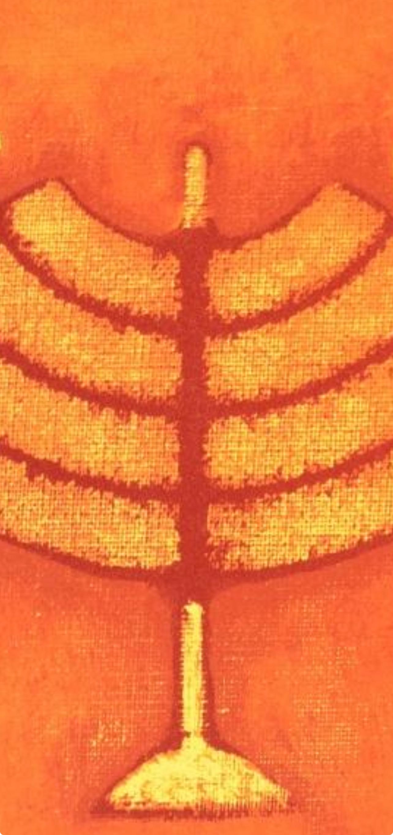 Ernst, Composition, Judith, Tragödie in drei Akten (d'après) - Orange Abstract Print par Max Ernst