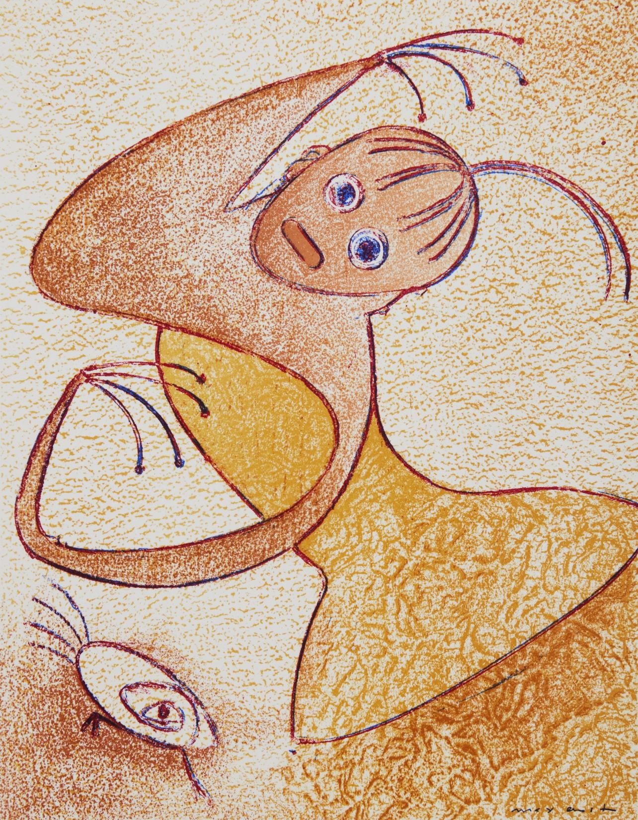 Max Ernst Abstract Print - Ernst, Composition, San Lazzaro et ses Amis, XXe Siècle (after)
