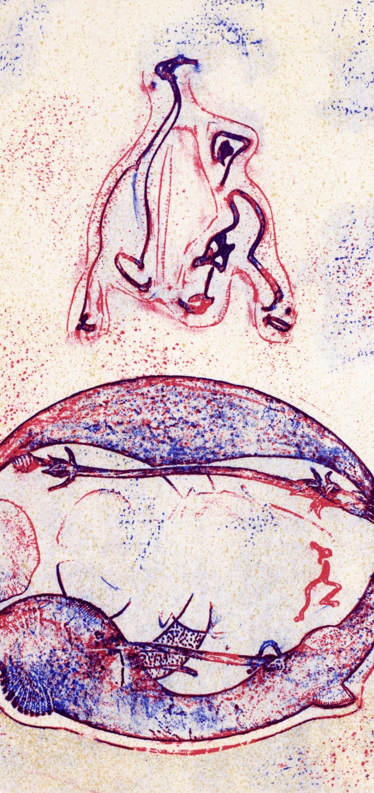 Ernst, Composition (Spies/Leppien 202D), XXe Siècle (après) - Print de Max Ernst