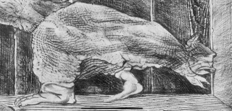 Max Ernst, In the Stable of the Sphinx, from Natural History, 1972