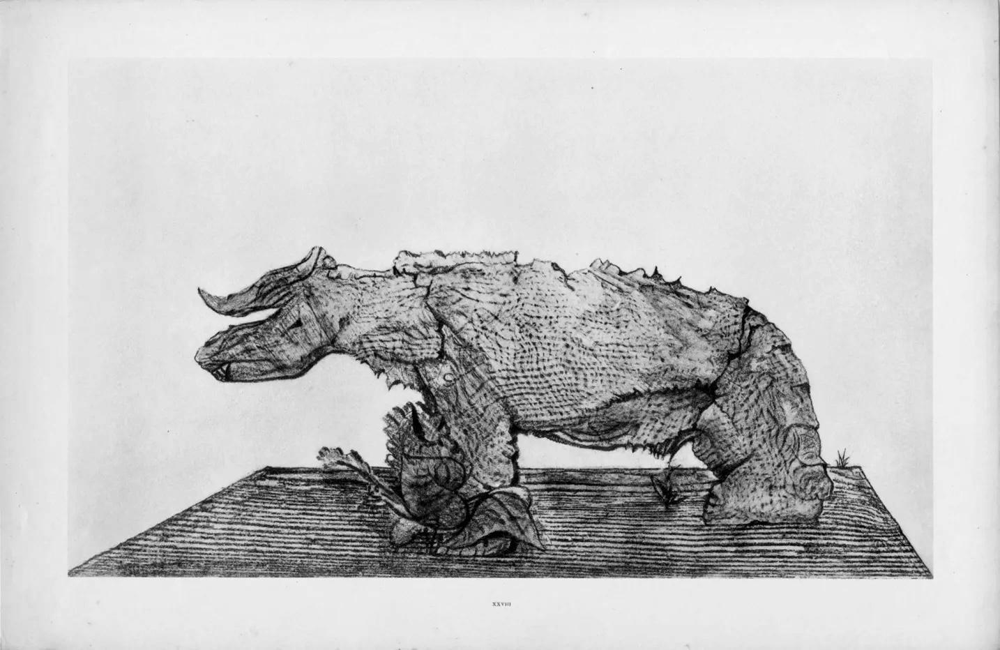 Ernst, Composition (Spies/Leppien 222), Histoire naturelle (après) - Gris Landscape Print par Max Ernst