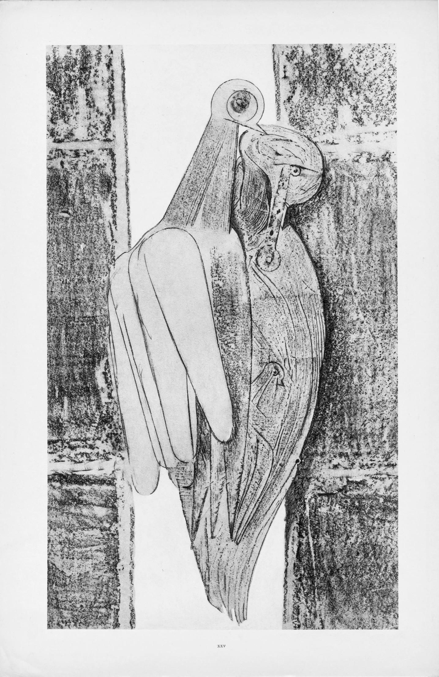 Ernst, Composition (Spies/Leppien 222), Histoire Naturelle (after) - Gray Landscape Print by Max Ernst