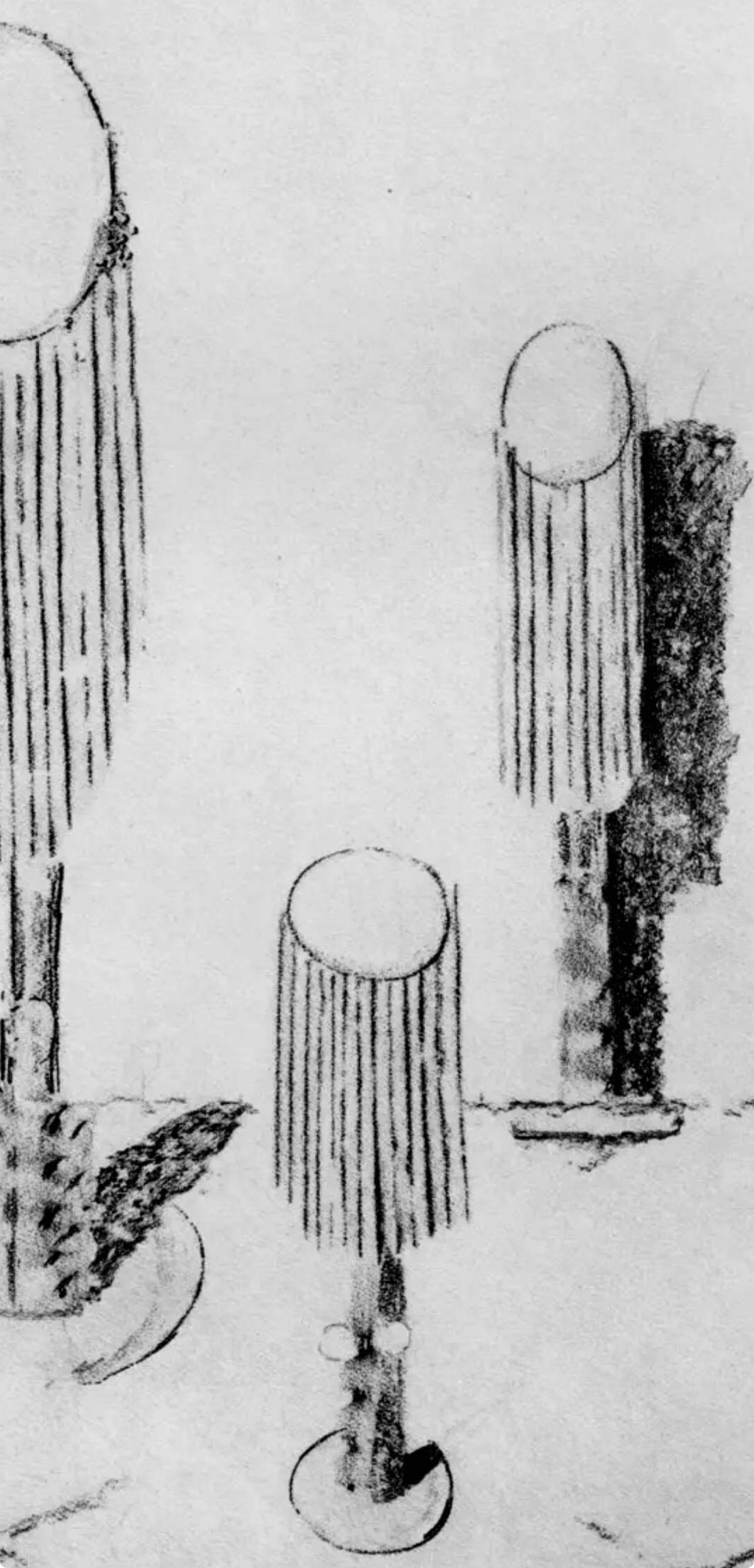 Ernst, Composition (Spies/Leppien 222), Histoire Naturelle (after) - Gray Figurative Print by Max Ernst