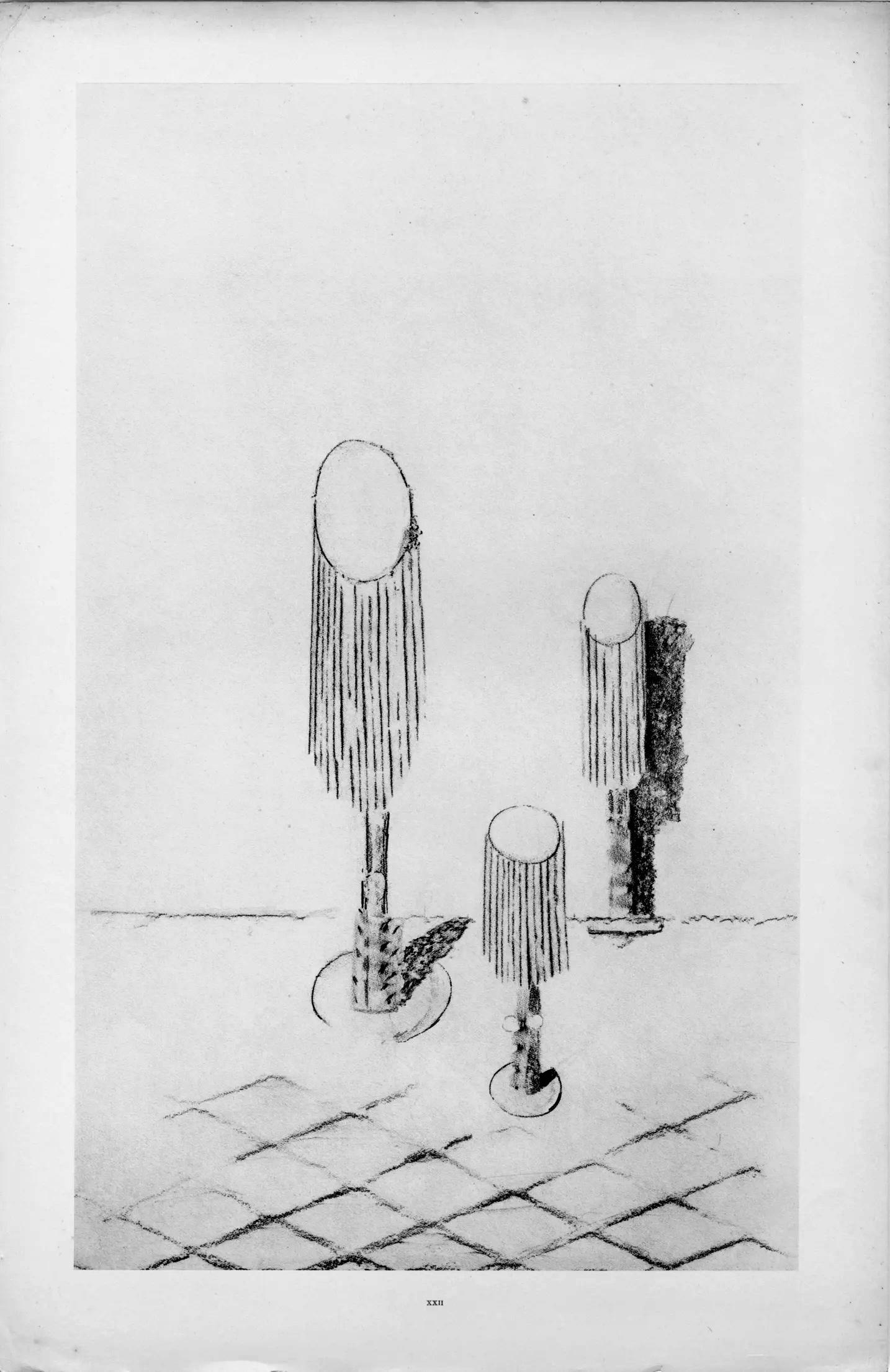 Collotype from frottage on vélin paper. Unsigned and unnumbered, as issued. Good condition. Notes: From the album, Max Ernst, Histoire Naturelle, 1972. Published and printed by Verlag Gerd Hatje, Stuttgart, 1972. Excerpted from the album (translated