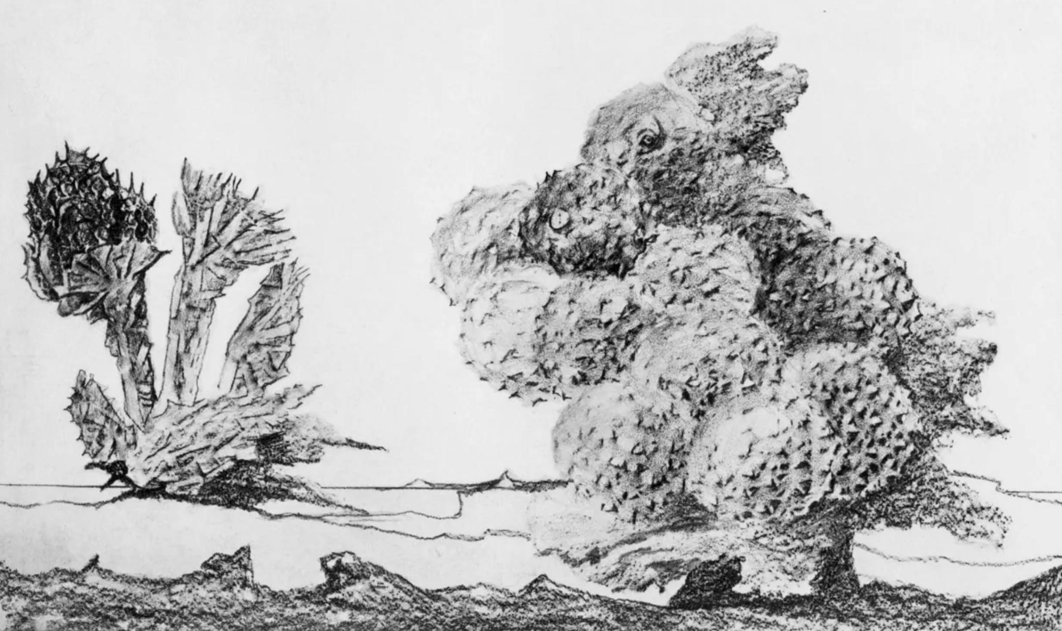 Max Ernst Figurative Print - Ernst, Composition (Spies/Leppien 222), Histoire Naturelle (after)