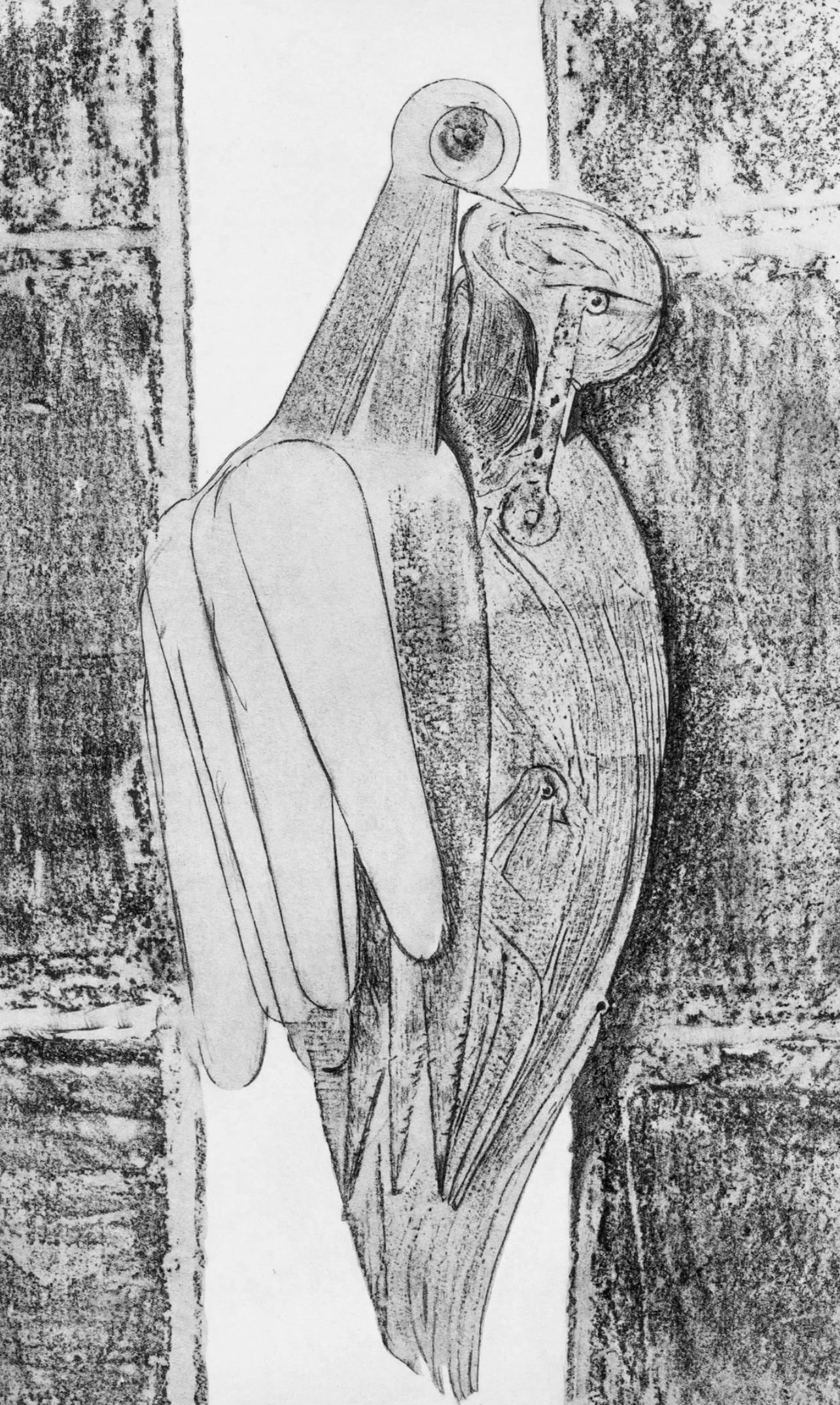 Max Ernst Landscape Print - Ernst, Composition (Spies/Leppien 222), Histoire Naturelle (after)