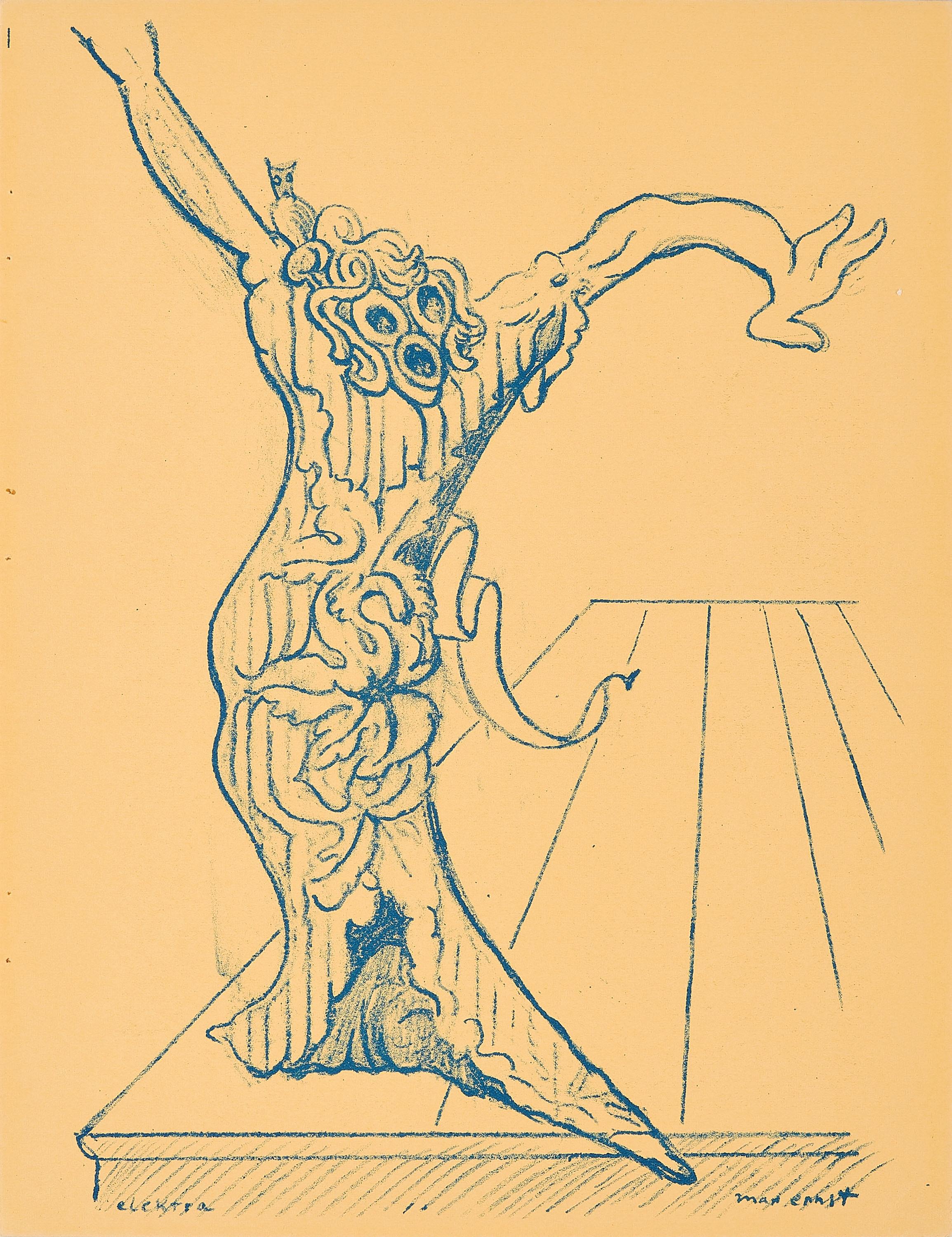 Max Ernst Figurative Print – Ernst, Elektra, XXe Siècle (nach)