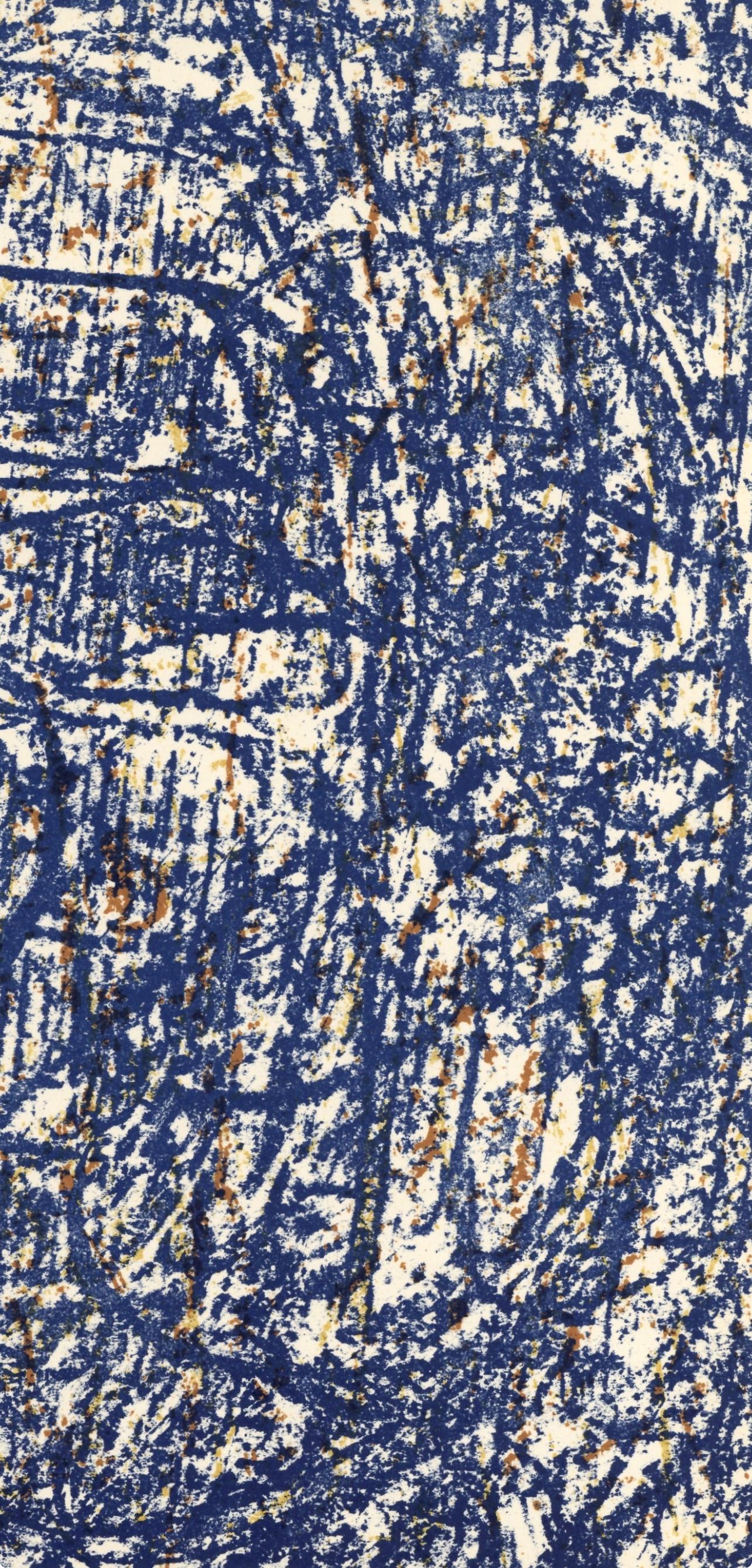 Ernst, La Foret bleue (Spies/Leppien 89D), XXe Siècle (after) - Purple Abstract Print by Max Ernst