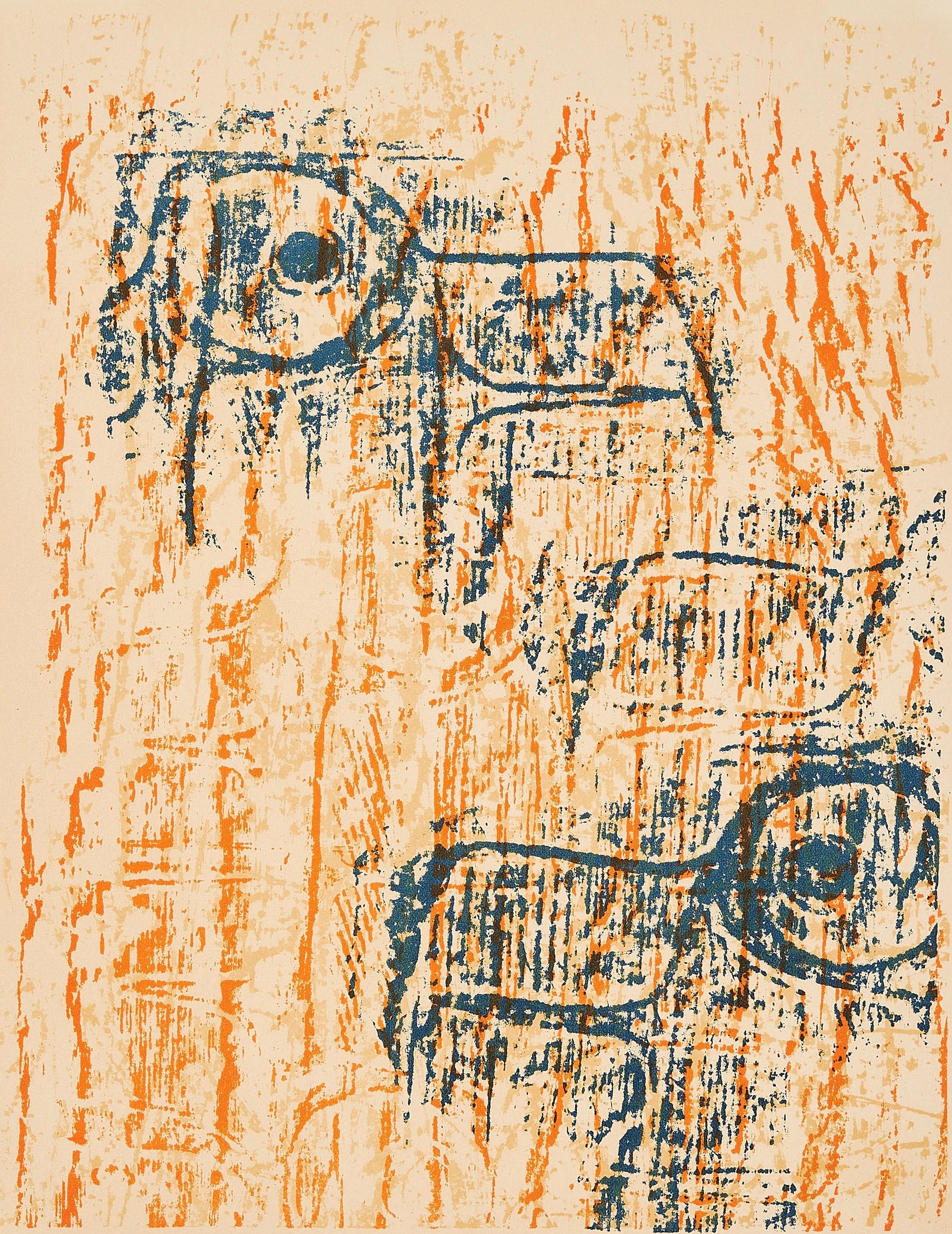 Max Ernst Abstract Print – Ernst, Têtes d'Aigles (Spies/Leppien 88A), XXe Siècle (nach)