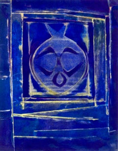Ernst, Vase bleu, XXe Siècle (d'après)