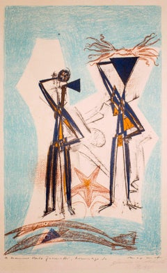 Etoile de Mer - Original Lithograph by Max Ernst - 1950