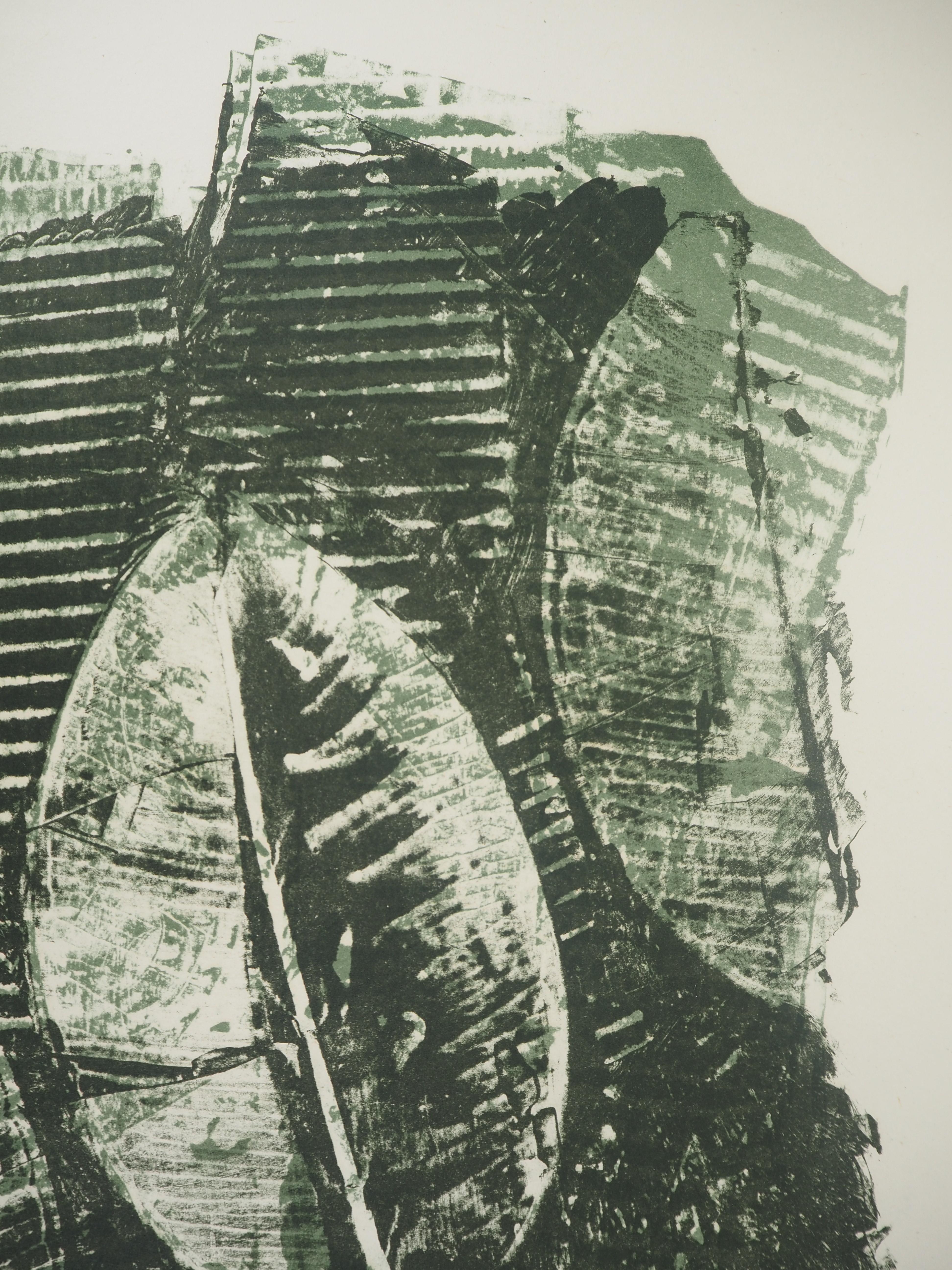 Ficus Elastica - Original lithograph - Limited / 25 copies - Surrealist Print by Max Ernst
