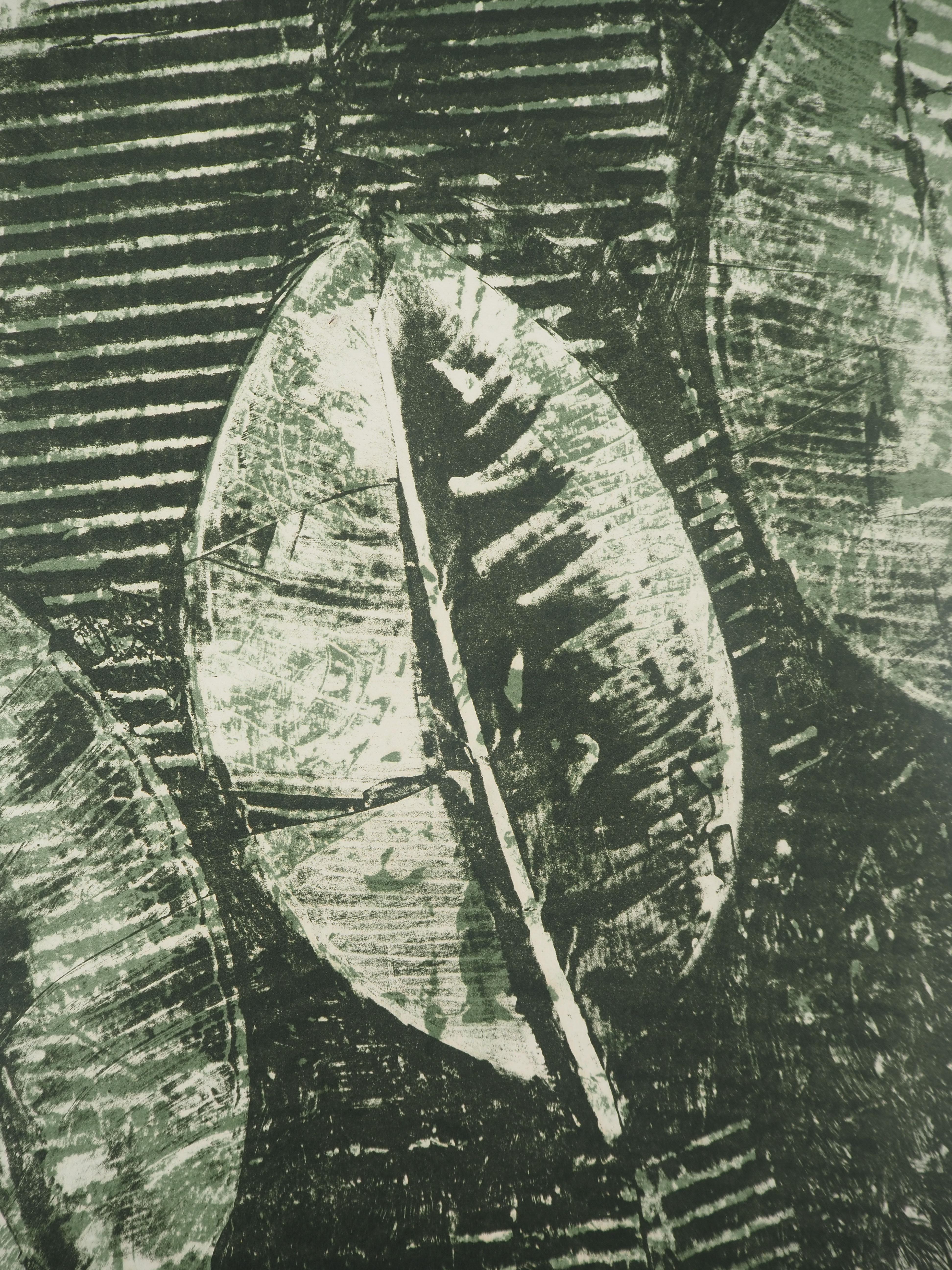 Max ERNST (1891-1976)
Ficus Elastica, c. 1965

Original lithograph
Unsigned
Numbered / XXV copies
On Japanese paper 57 x 42 cm

INFORMATION: Edition produced by Lucien Treillard, publisher and friend of Max Ernst, and never distributed. From the