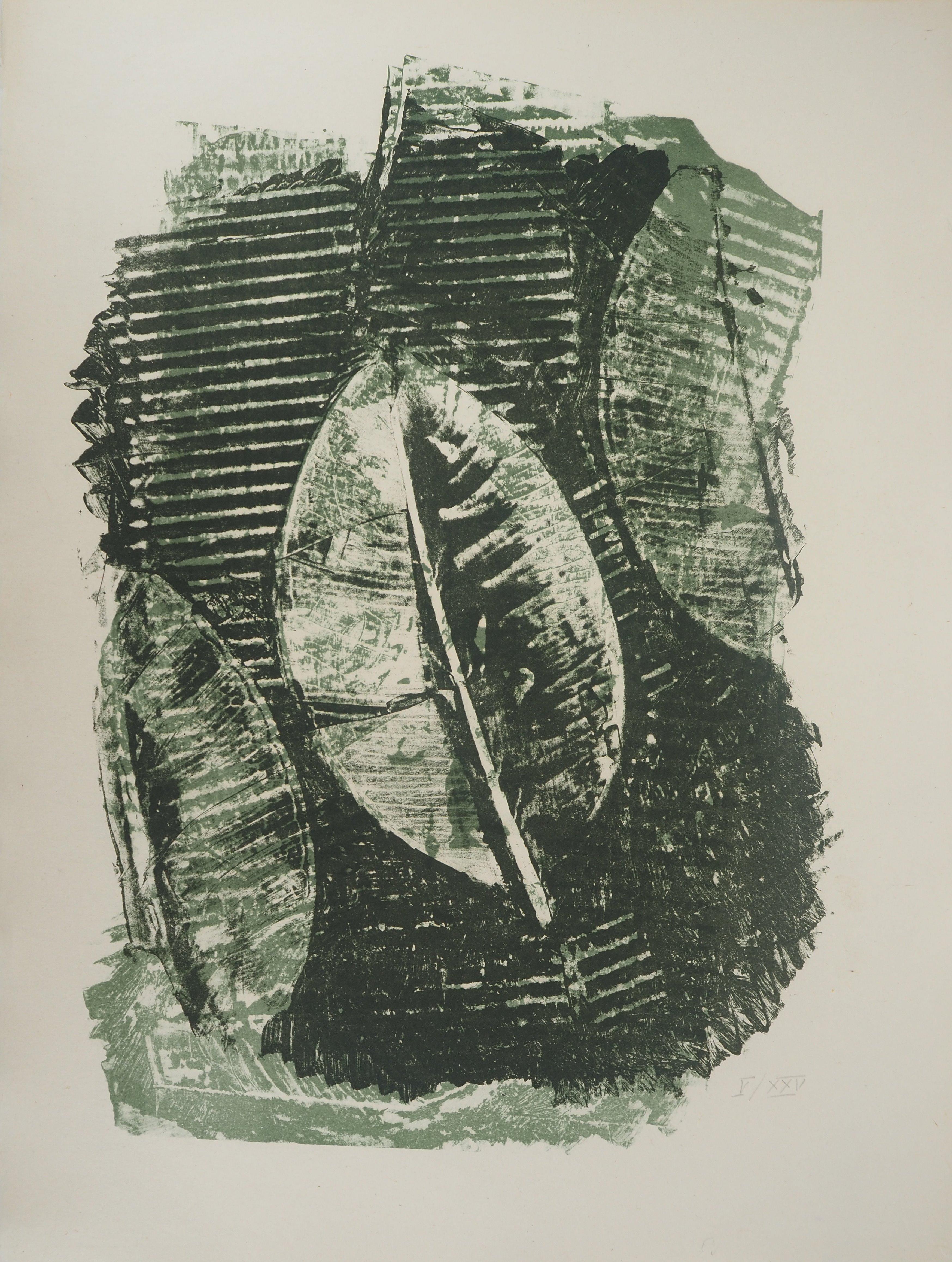 Max Ernst Figurative Print - Ficus Elastica - Original lithograph - Limited / 25 copies
