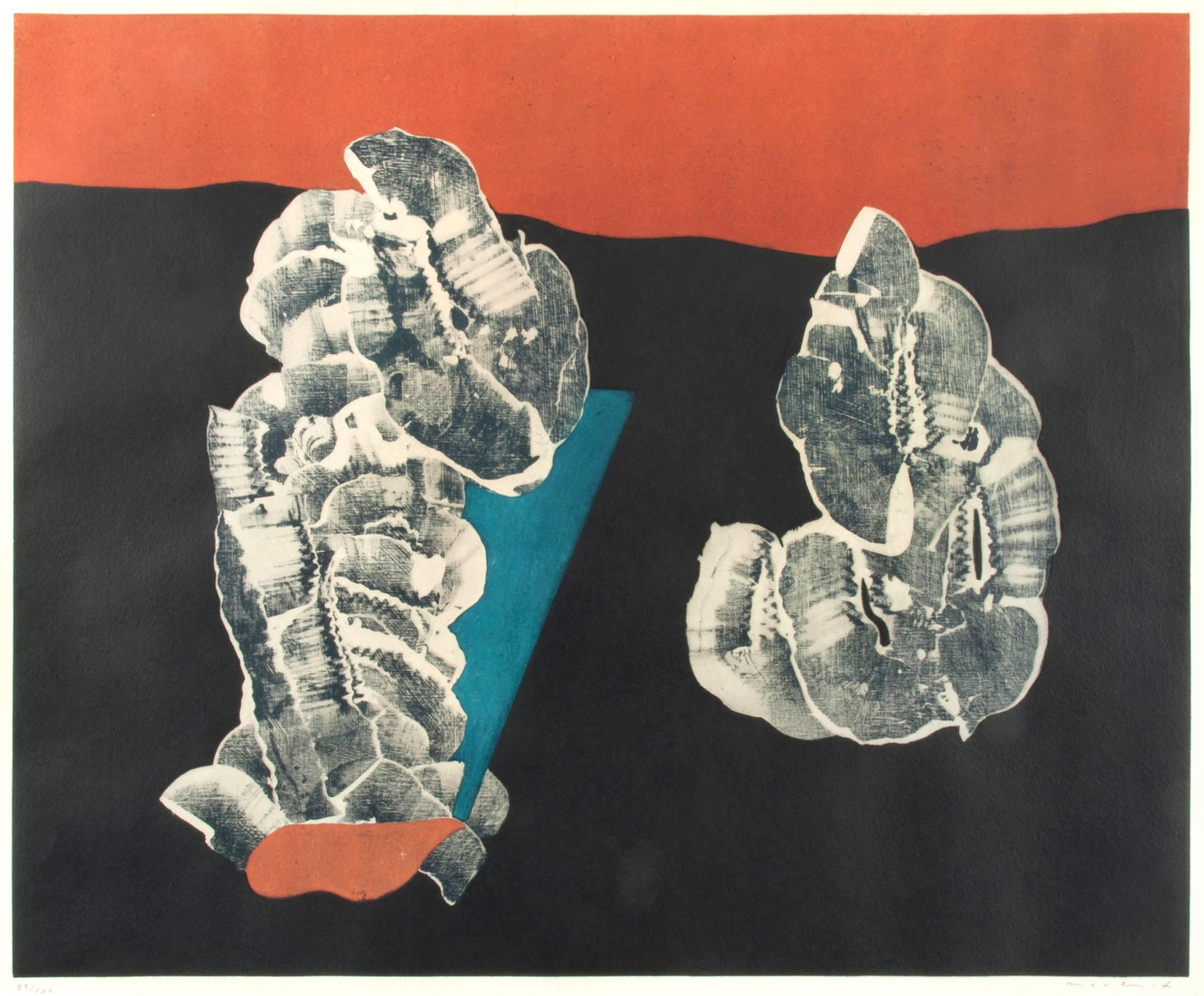 Max Ernst Abstract Print - Fleurs coquillage (Shell Flowers)