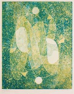 Green Space by Max Ernst and Shou Fu Calligraphy by Li Zhen