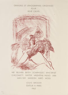 Group Exhibition Poster, Surrealist Lithograph Poster by Max Ernst