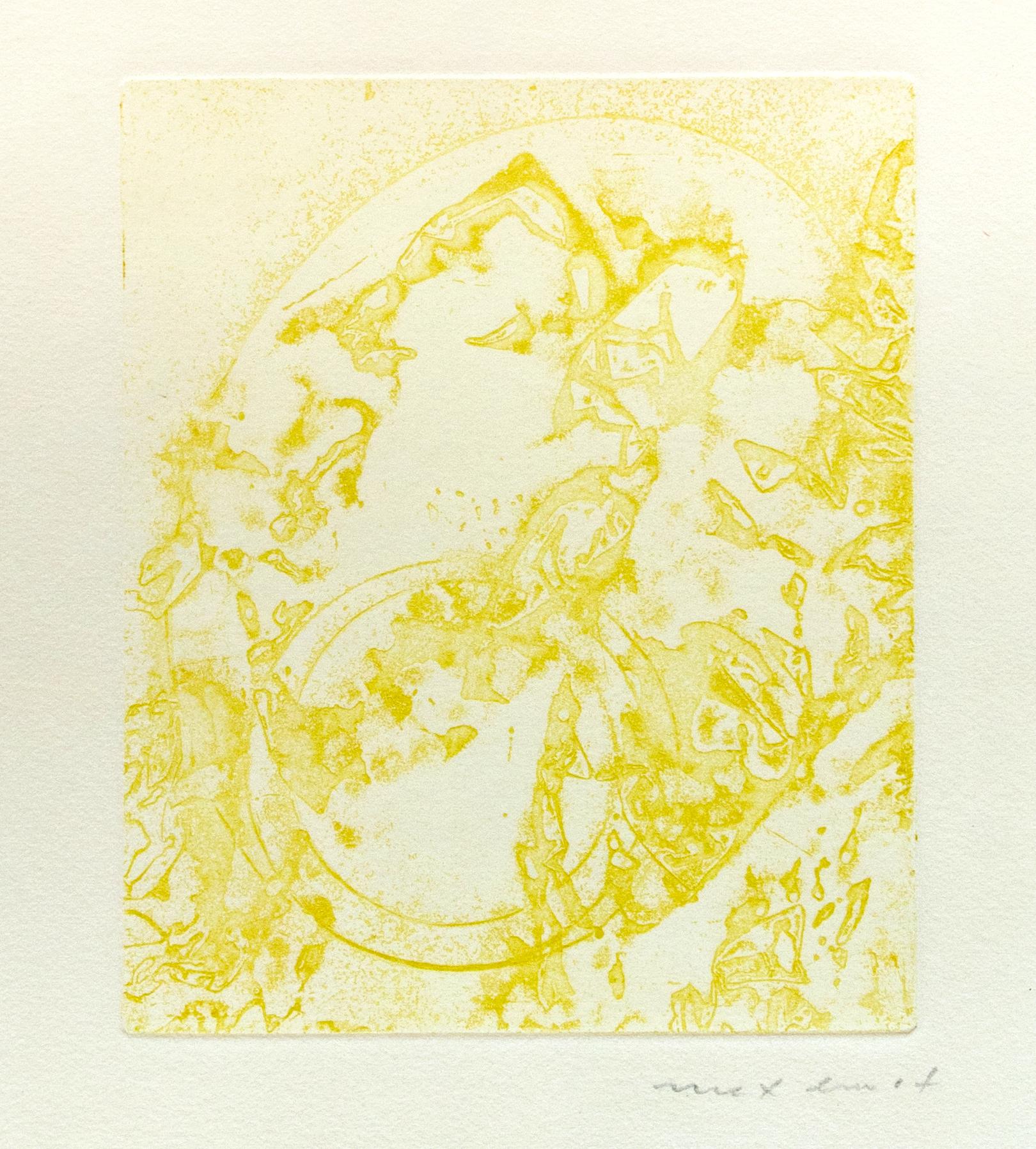 " Hölderlin: Poèmes " is a hand-signed etching realized by Max Ernst  in 1961. It presents very good conditions. Passepartout included: 49 x 34 cm.

Bibliography: Catalog Brusberg n. 86 BP.

Originally a Dada activist in Germany,  Max Ernst