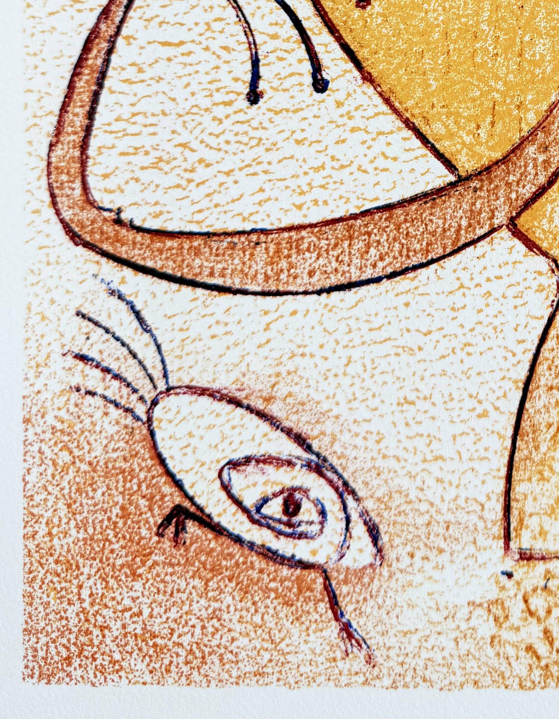 Max Ernst (1891-1976) - Hommage à San Lazzaro

Lithograph from 1975.

Edition 371/575 (Photocopy of the colophone is included).

Dimensions of work: 31 x 24 cm.

Plate signed.

Each copy of this lithograph includes the original attached page,