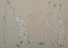 Les Chiens Ont Soif I, lithographie surréaliste de Max Ernst