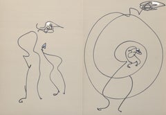 Les Chiens Ont Soif II, Surrealist Lithograph by Max Ernst