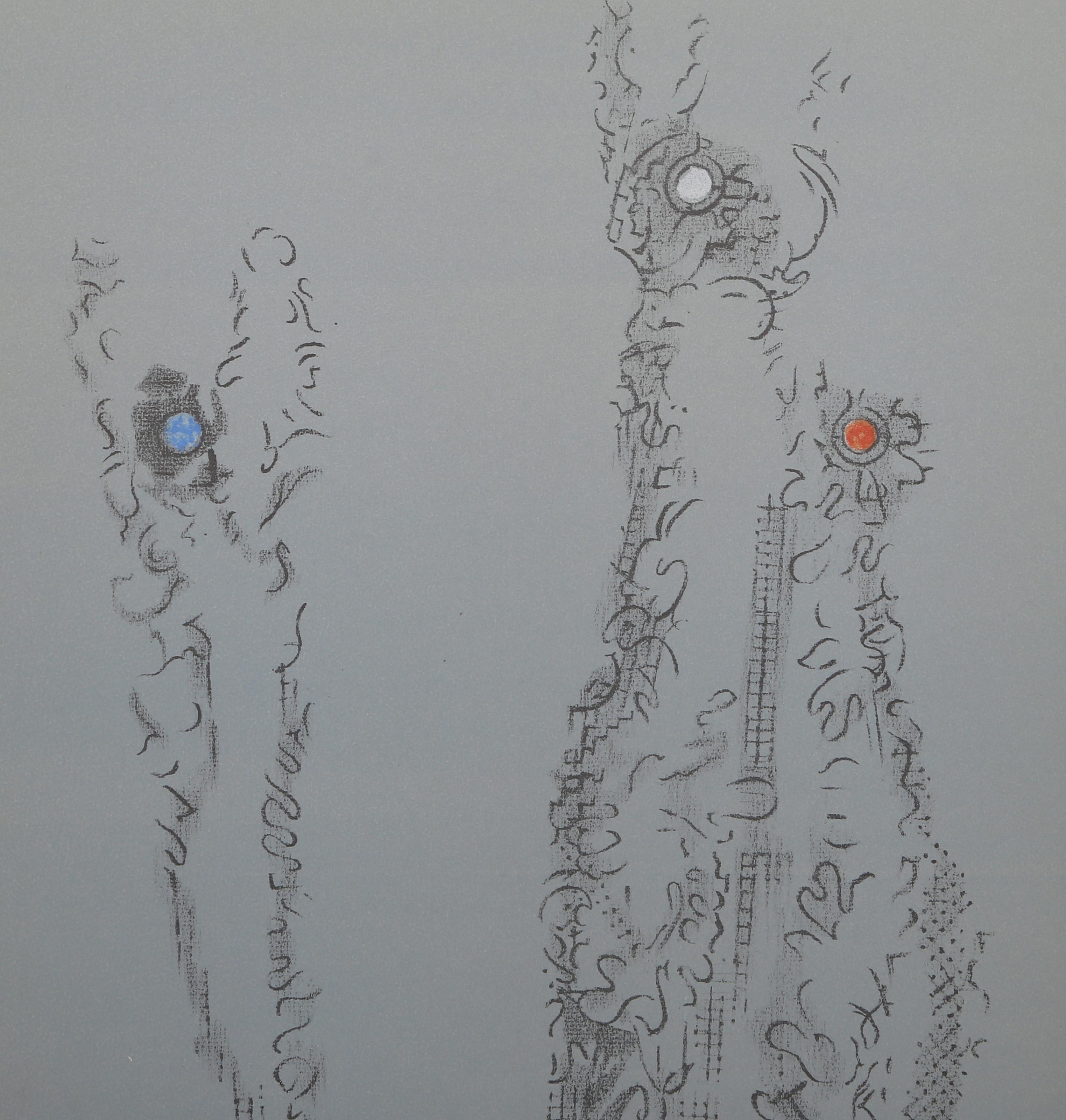 Les Chiens Ont Soif III, Surrealist Lithograph by Max Ernst For Sale 1