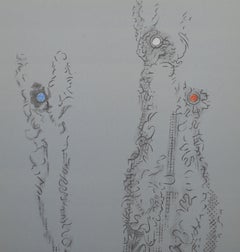 Les Chiens Ont Soif III, Surrealist Lithograph by Max Ernst