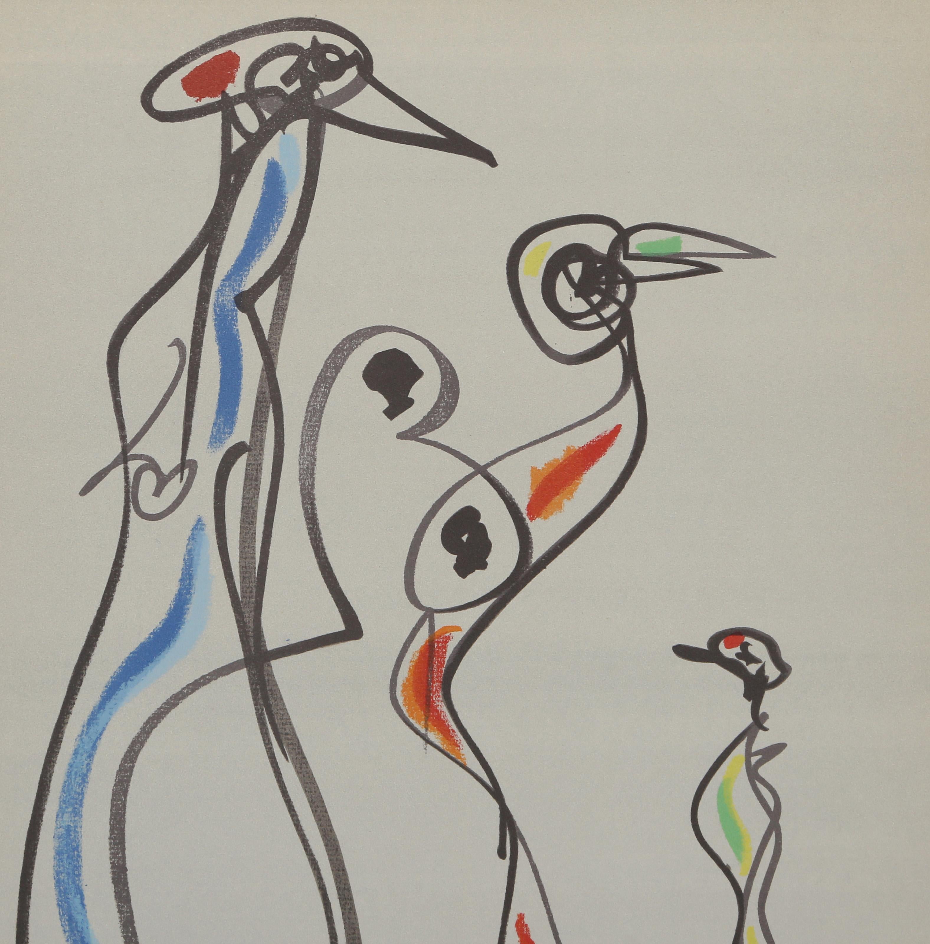 Les Chiens Ont Soif IV, Surrealist Lithograph by Max Ernst For Sale 1