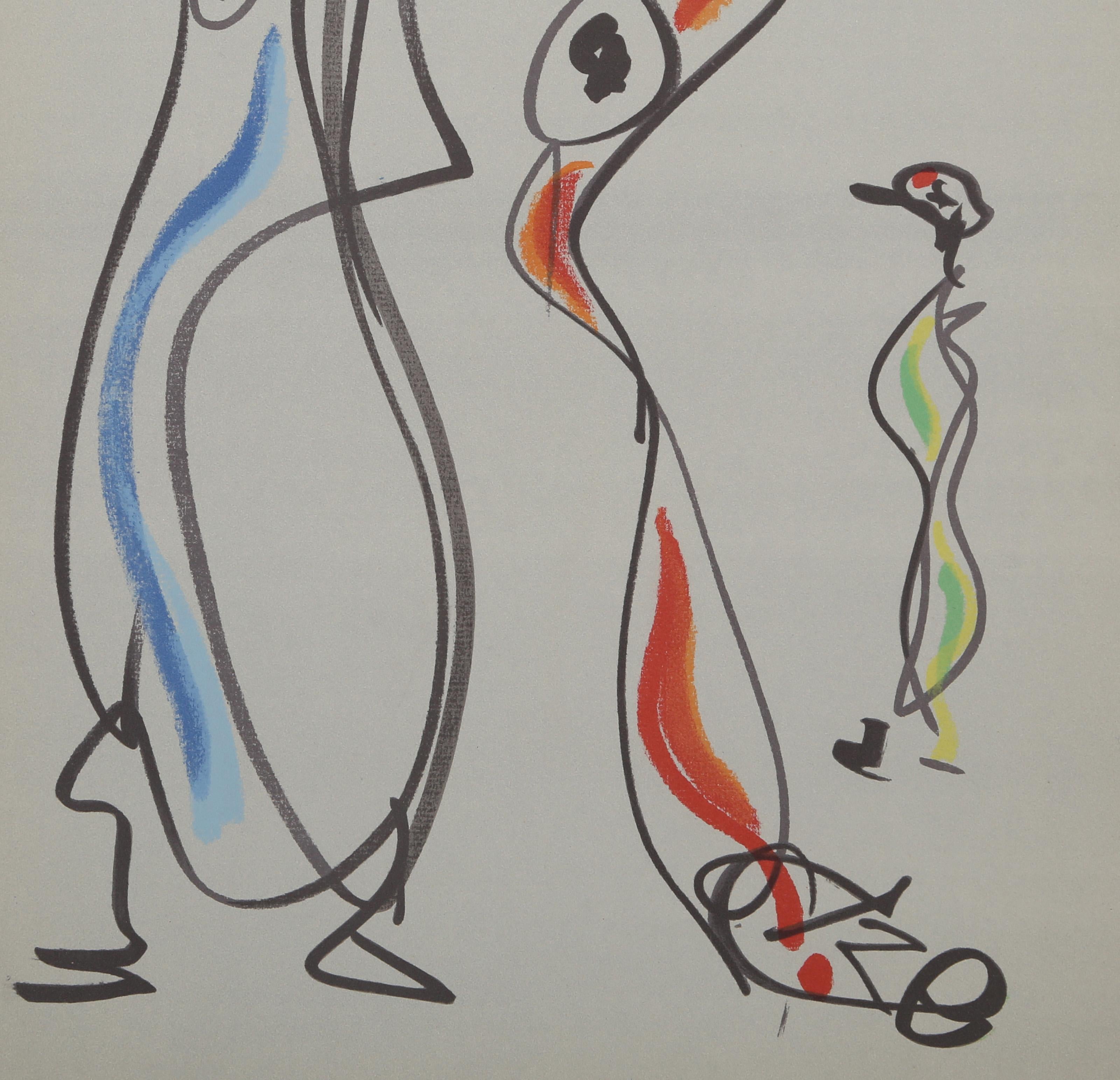 Les Chiens Ont Soif IV, Surrealist Lithograph by Max Ernst For Sale 3