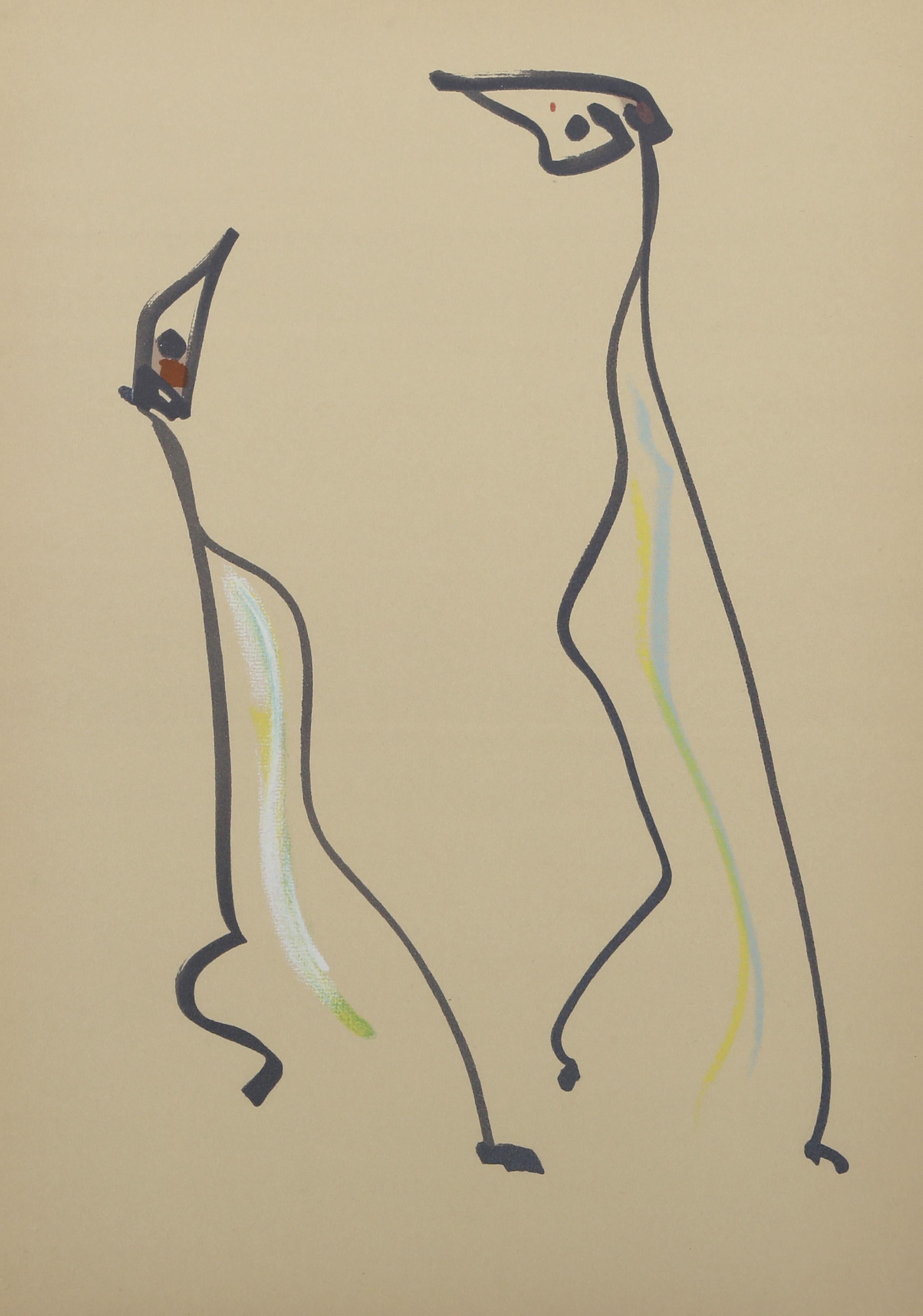 Les Chiens Ont Soif IX, Surrealist Lithograph by Max Ernst For Sale 2