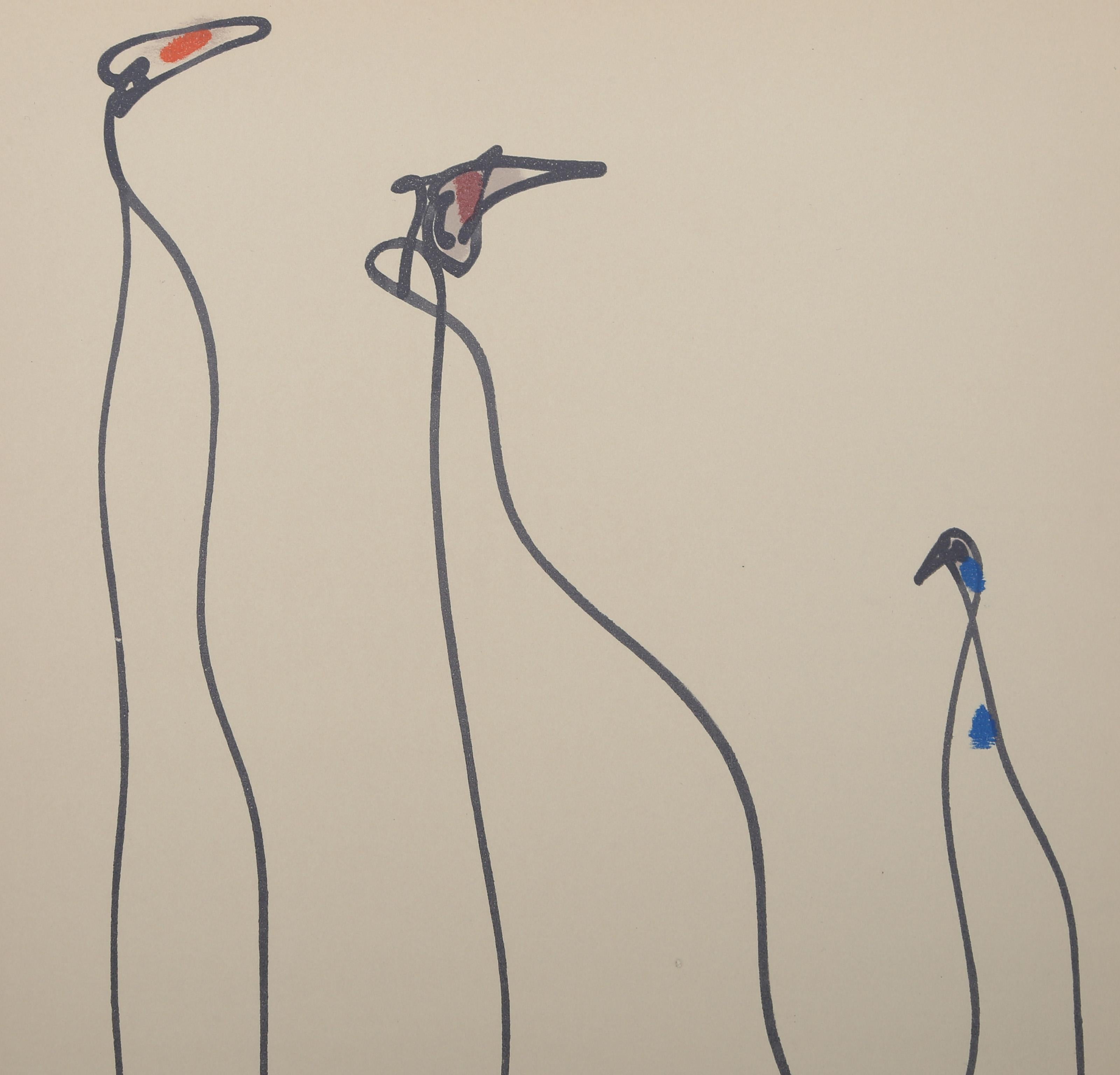 Les Chiens Ont Soif V, Surrealist Lithograph by Max Ernst For Sale 2