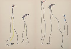 Les Chiens Ont Soif V, Surrealist Lithograph by Max Ernst