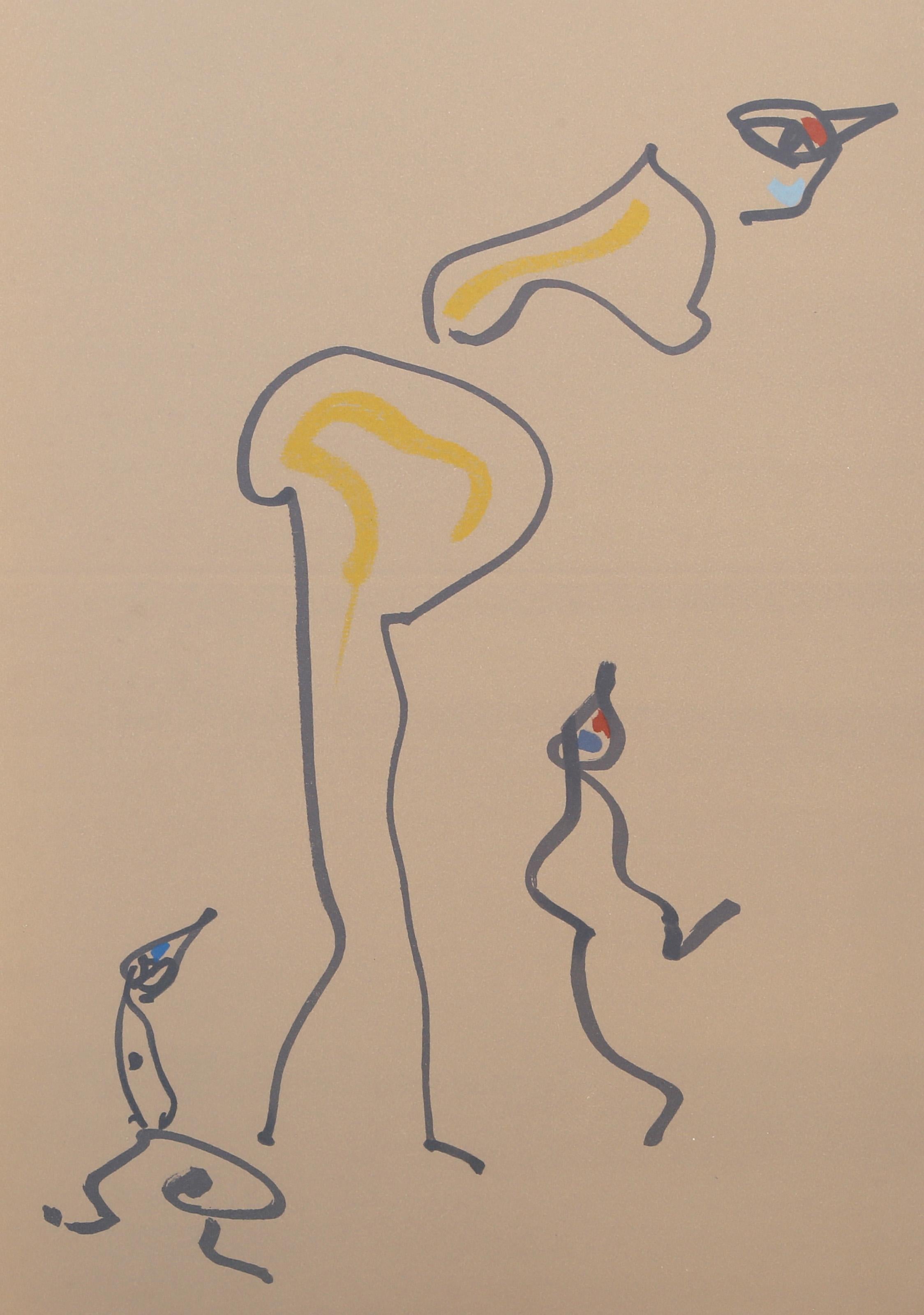 Les Chiens Ont Soif VI, lithographie surréaliste de Max Ernst en vente 1