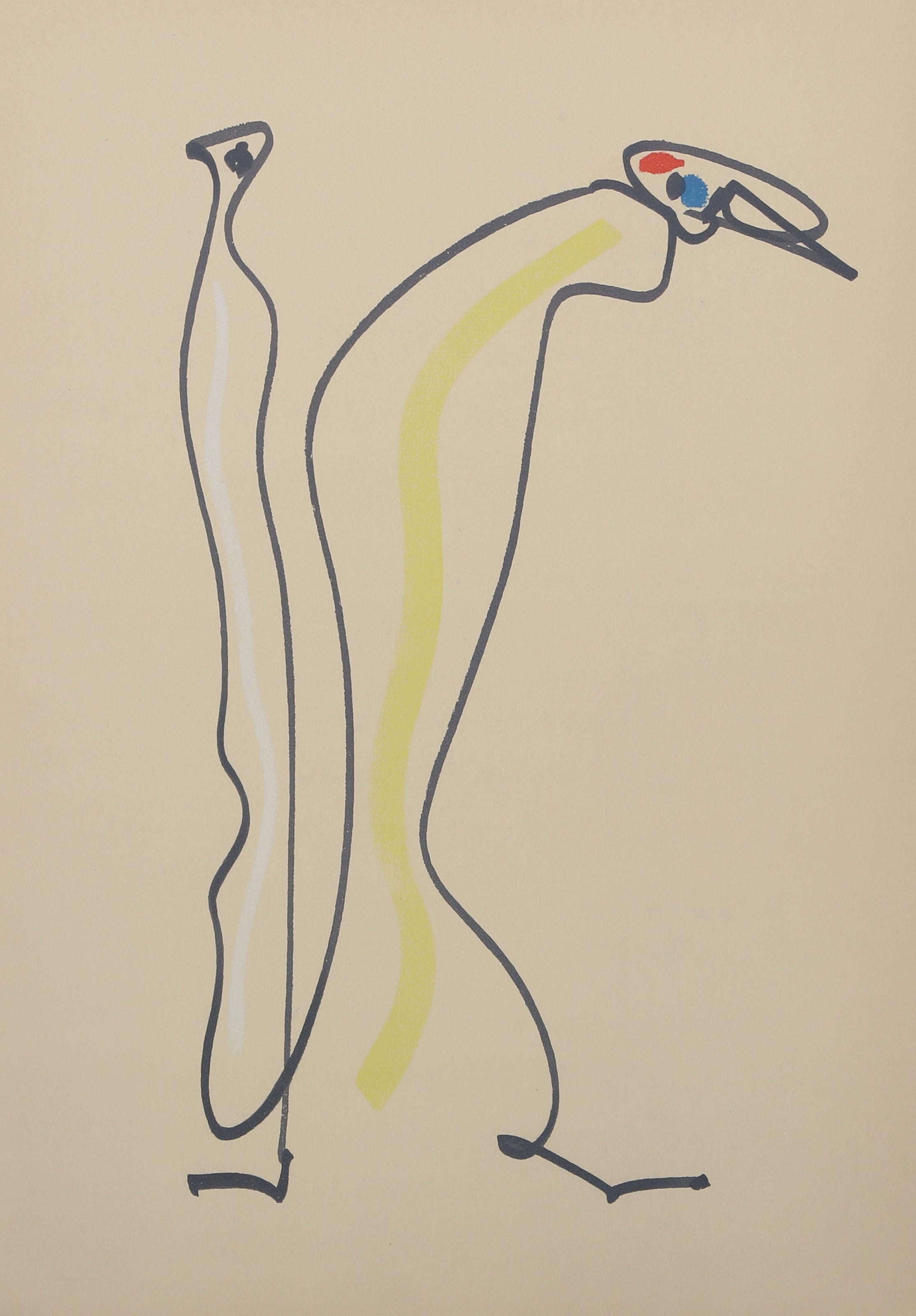 Les Chiens Ont Soif VI, lithographie surréaliste de Max Ernst en vente 2