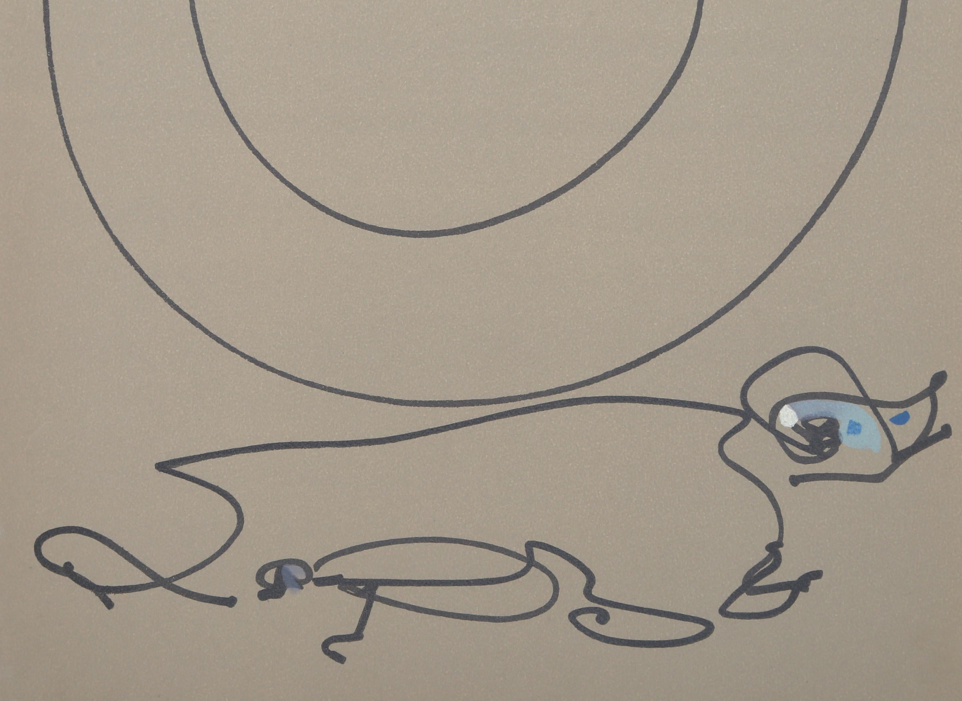 Les Chiens Ont Soif VIII, lithographie surréaliste de Max Ernst en vente 3