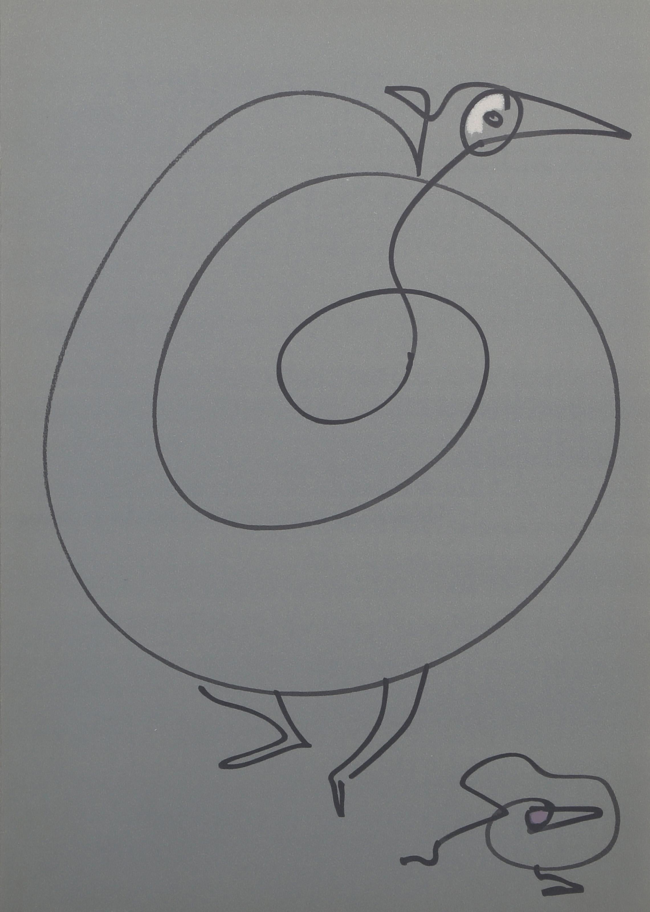 Les Chiens Ont Soif X, lithographie surréaliste de Max Ernst en vente 1