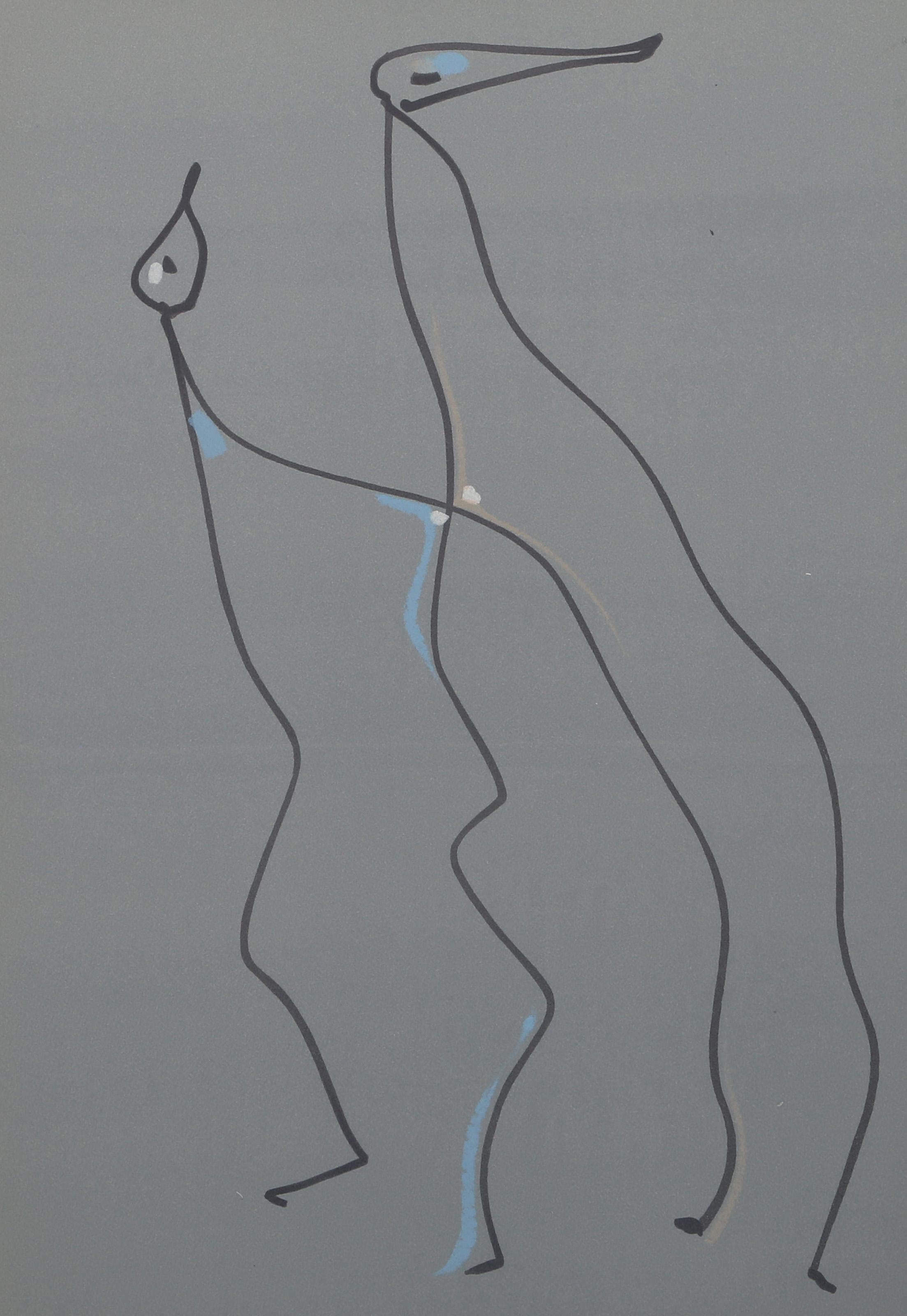 Les Chiens Ont Soif X, lithographie surréaliste de Max Ernst en vente 2