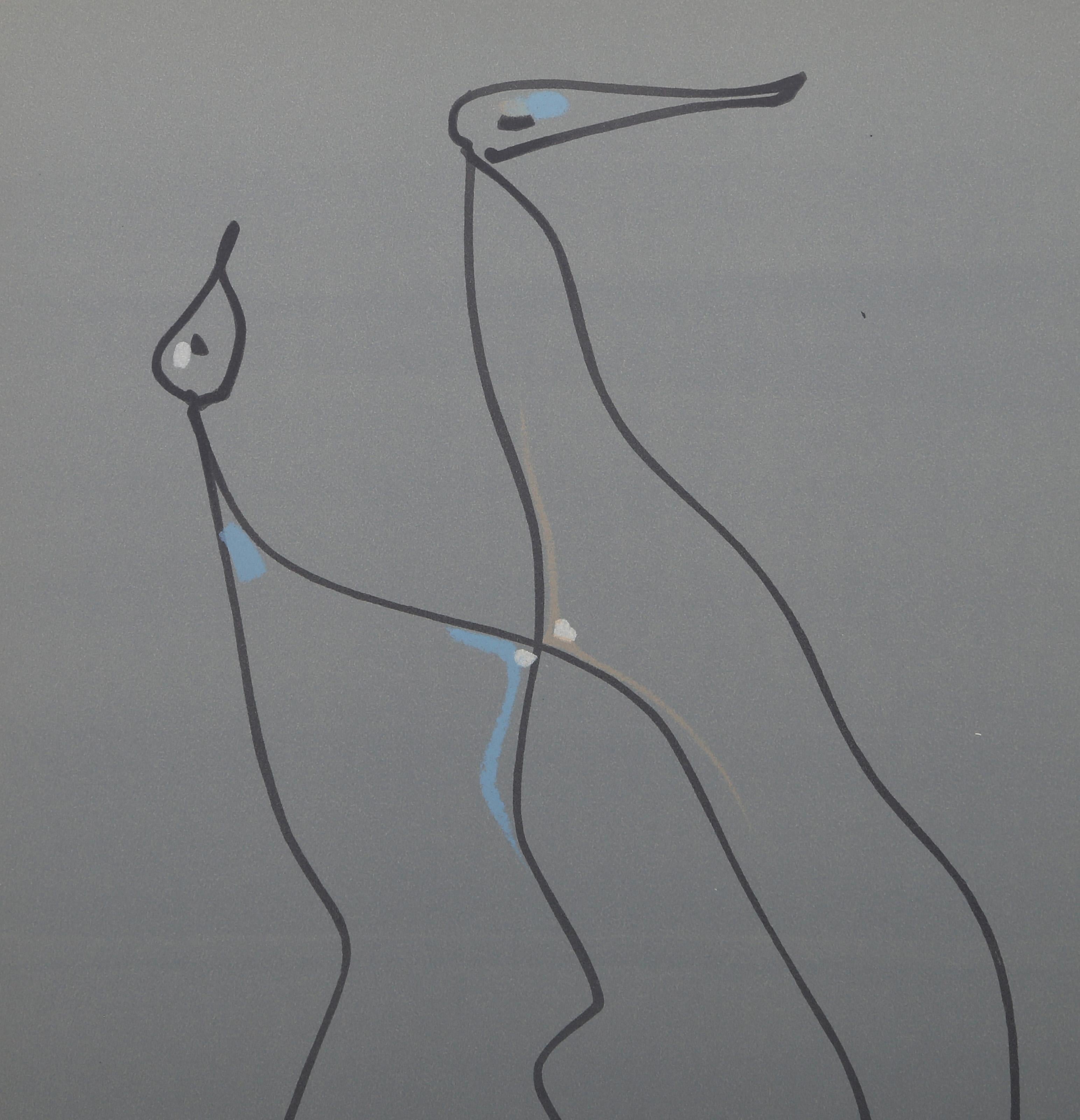 Les Chiens Ont Soif X, lithographie surréaliste de Max Ernst en vente 4