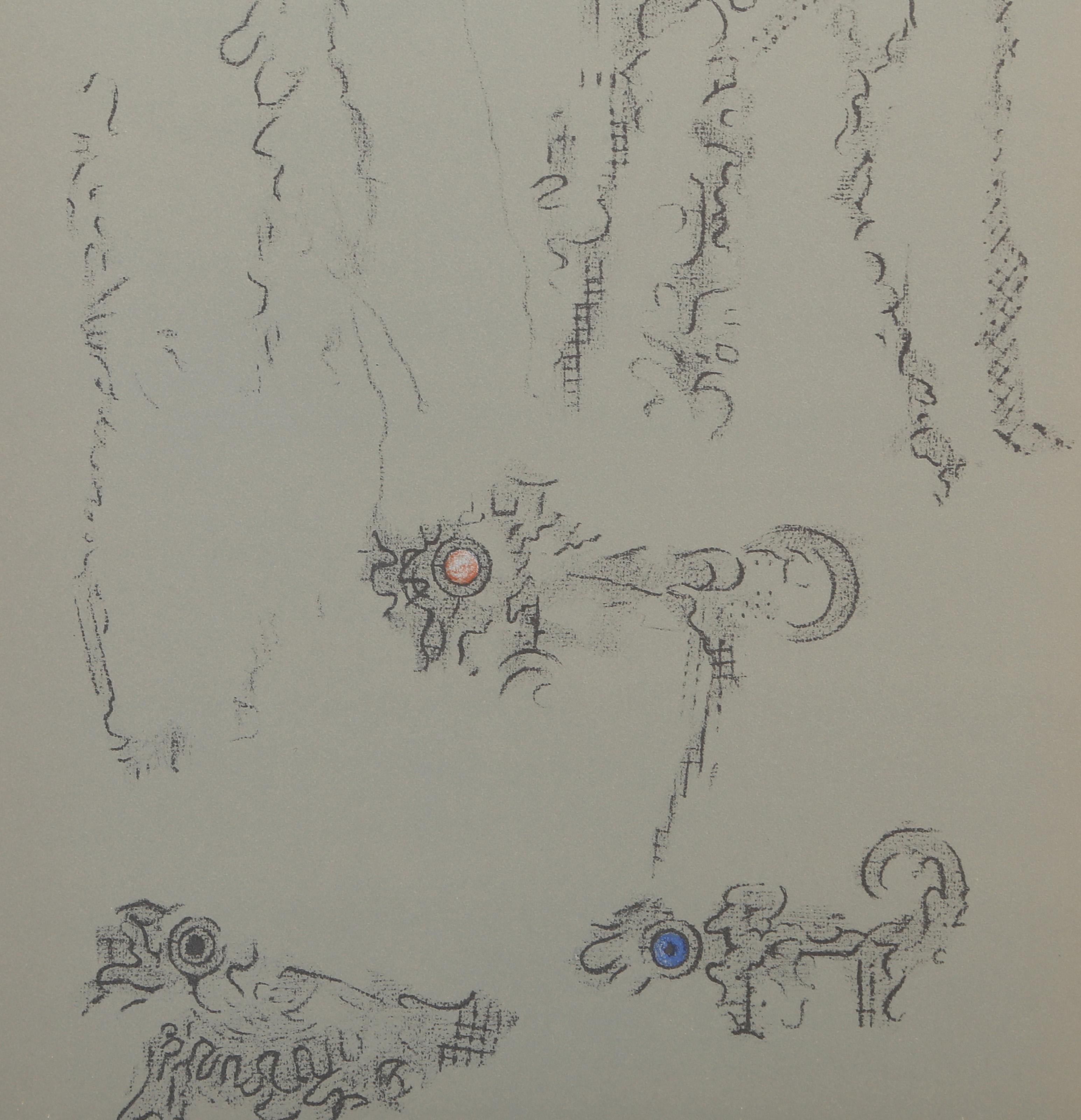 Les Chiens Ont Soif XI, Surrealist Lithograph by Max Ernst For Sale 2