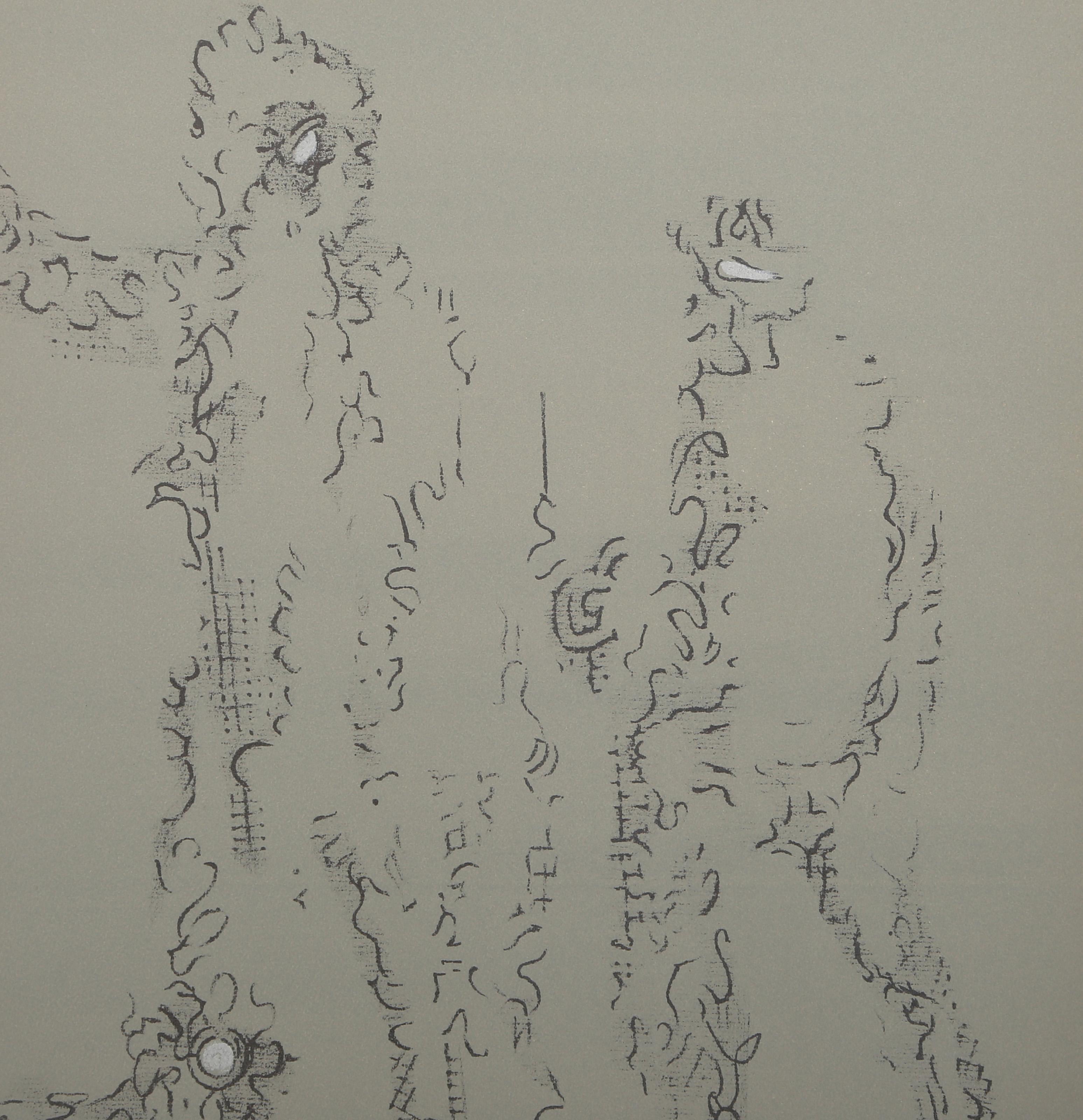 Les Chiens Ont Soif XI, Surrealist Lithograph by Max Ernst For Sale 3