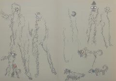 Les Chiens Ont Soif XI, Surrealist Lithograph by Max Ernst
