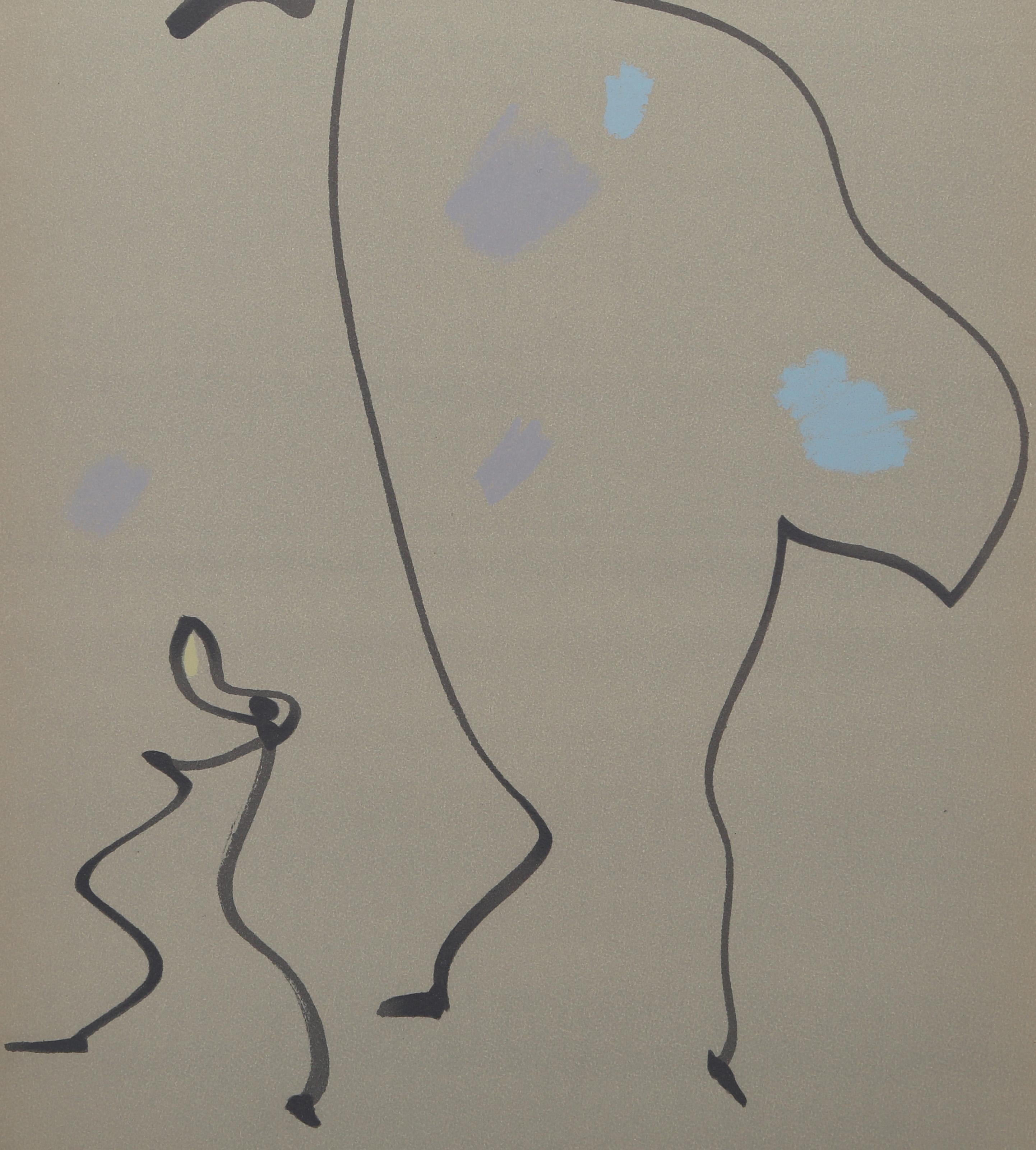 Les Chiens Ont Soif XII, Surrealist Lithograph by Max Ernst For Sale 1