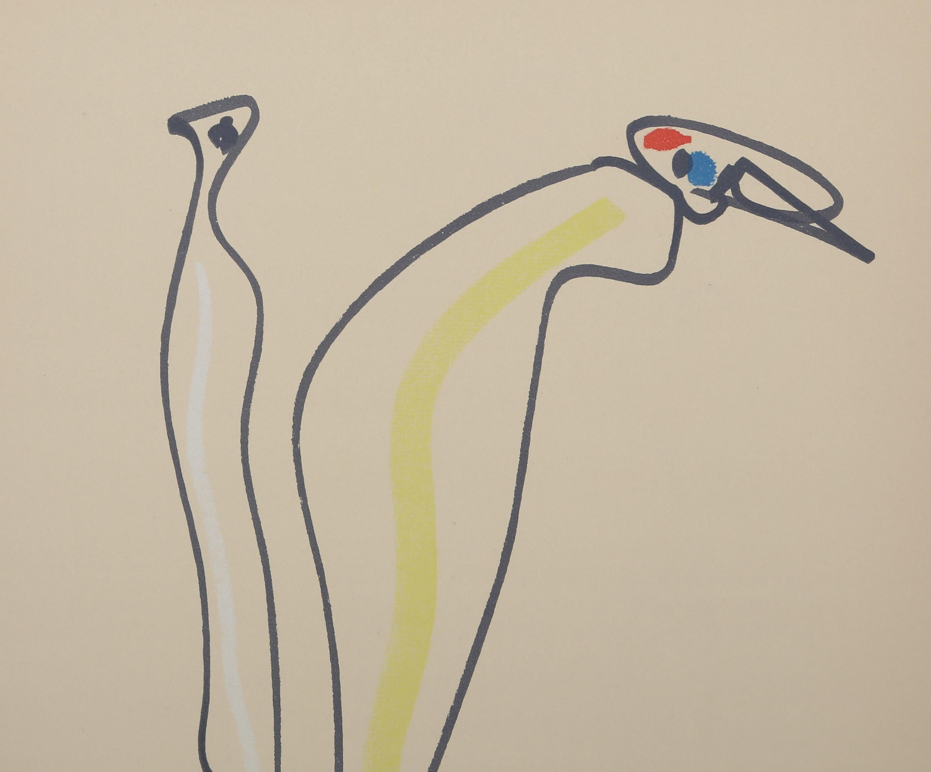 Les Chiens Ont Soif XII, Surrealist Lithograph by Max Ernst For Sale 4