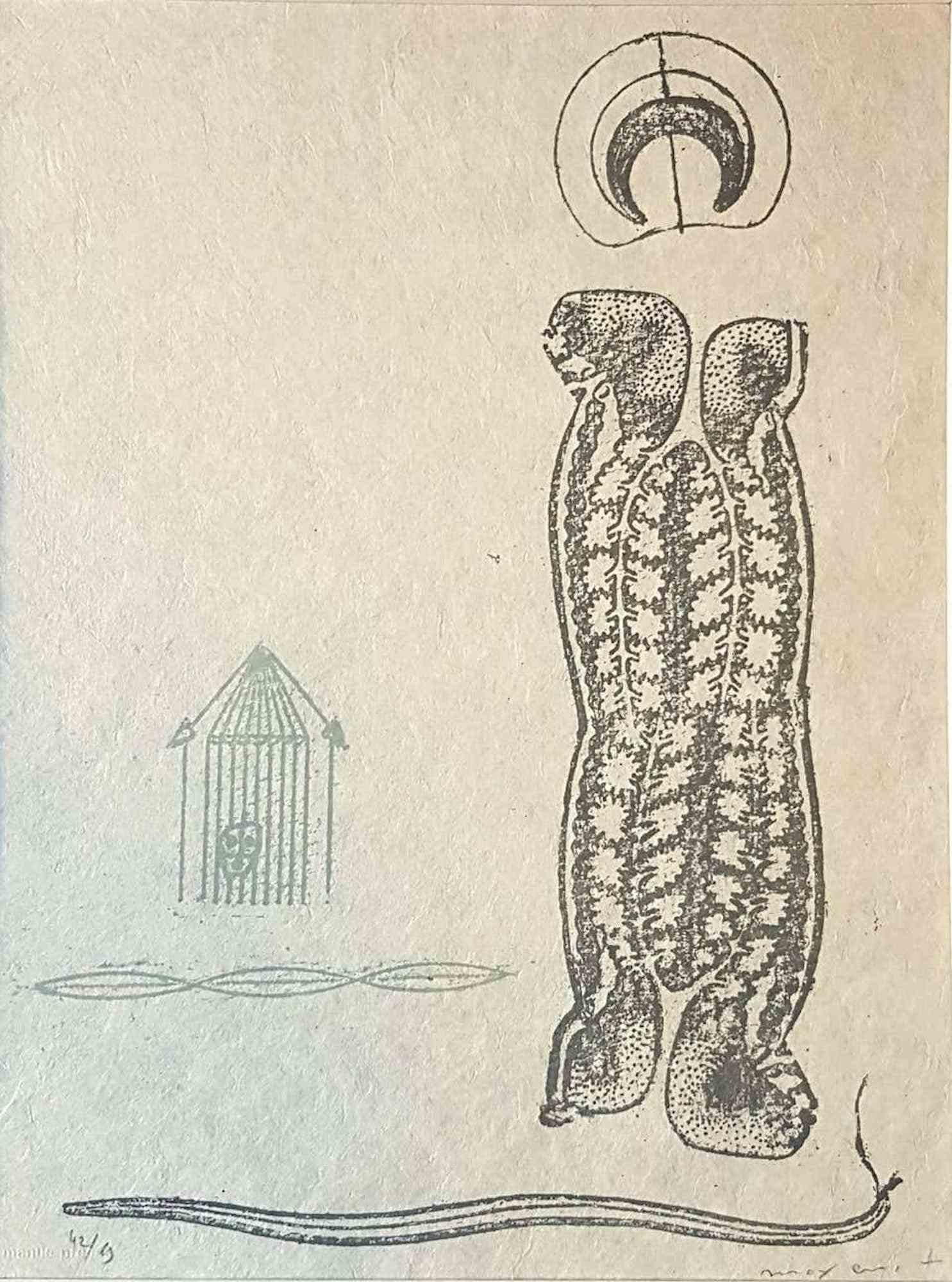 Lewis Carroll's Wunderhorn  - Lithograph by Max Ernst - 1970 For Sale 1