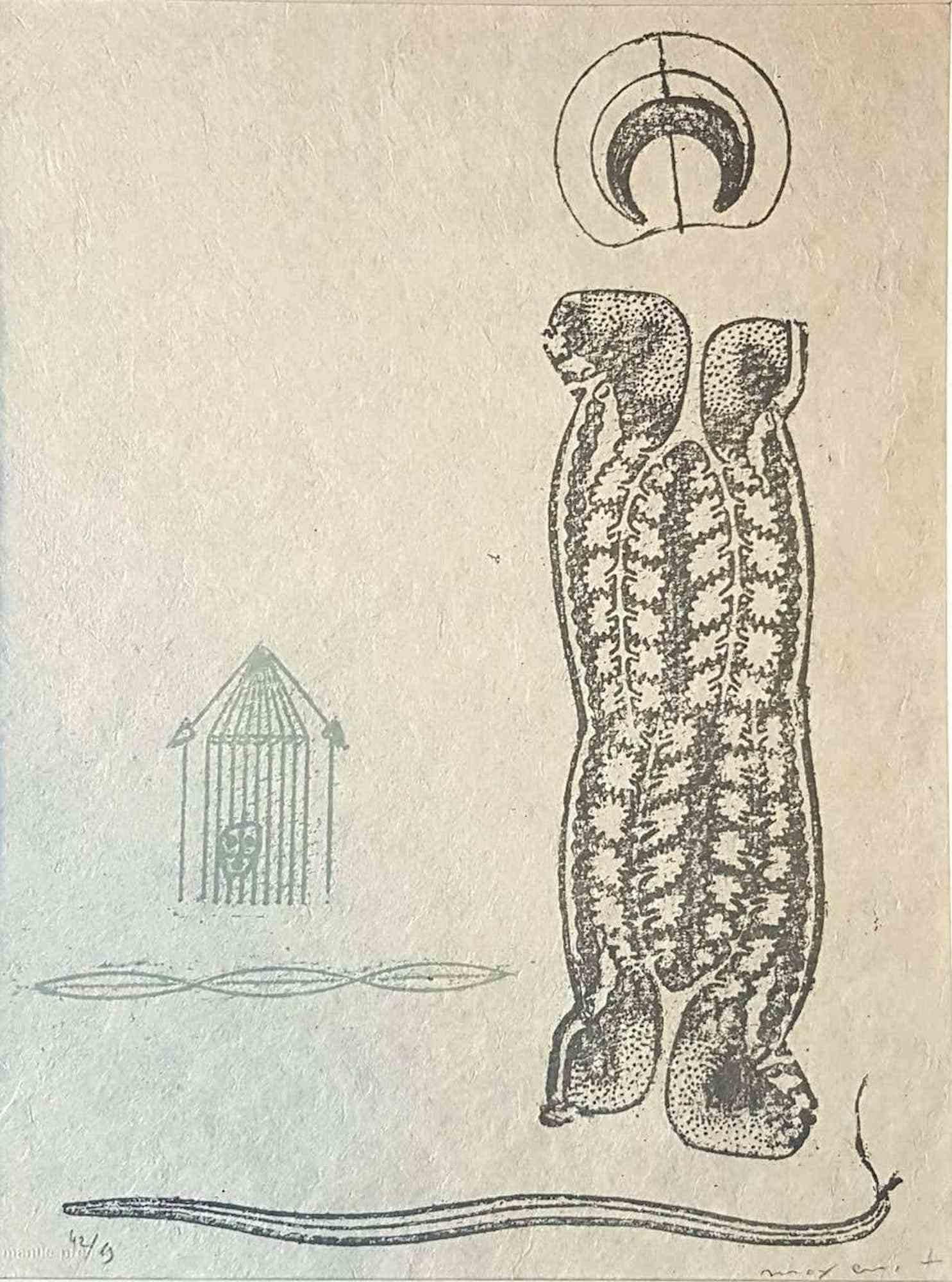 Le Wunderhorn de Lewis Carroll  - Lithographie de Max Ernst - 1970 en vente 1